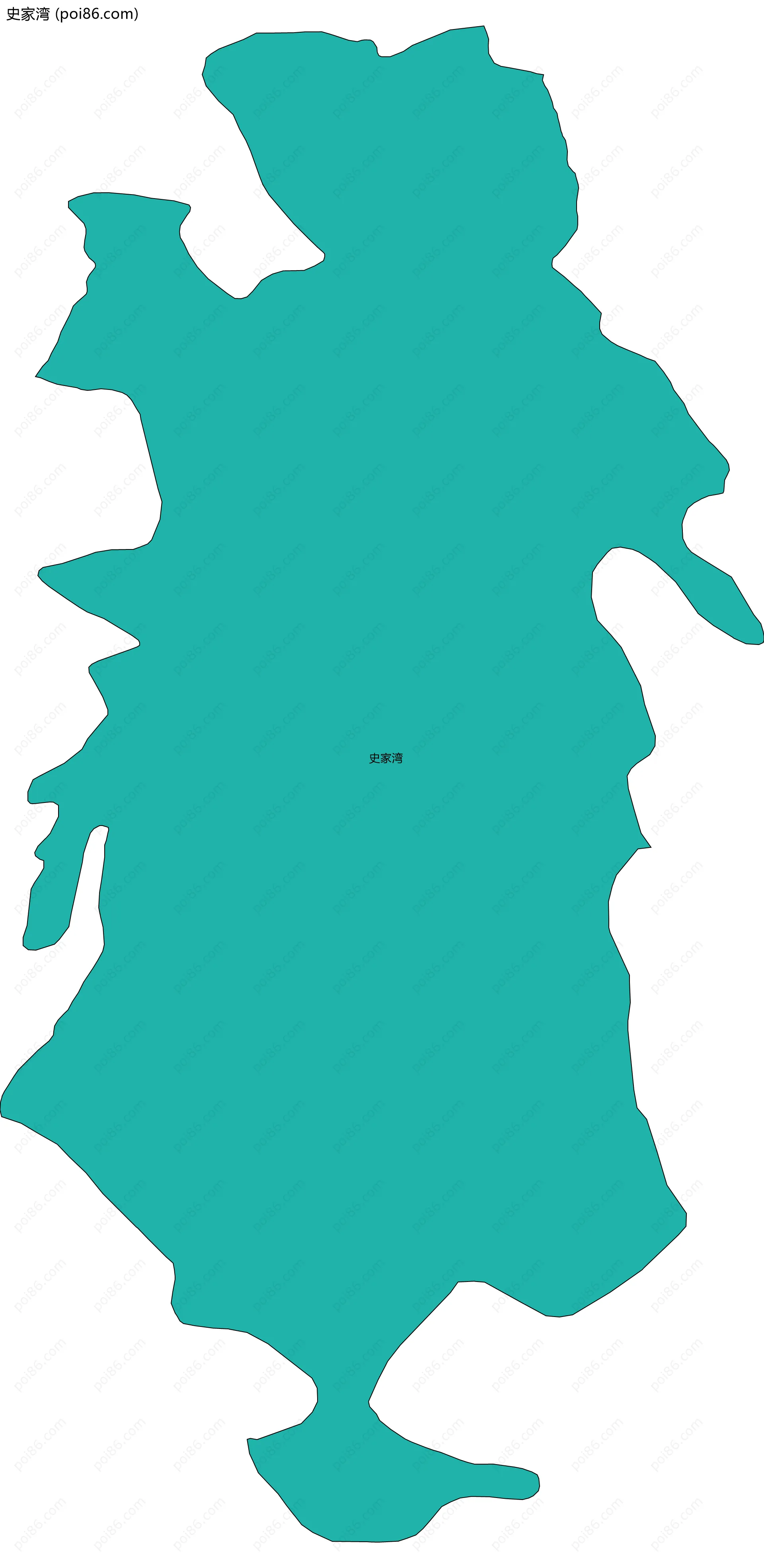 史家湾边界地图