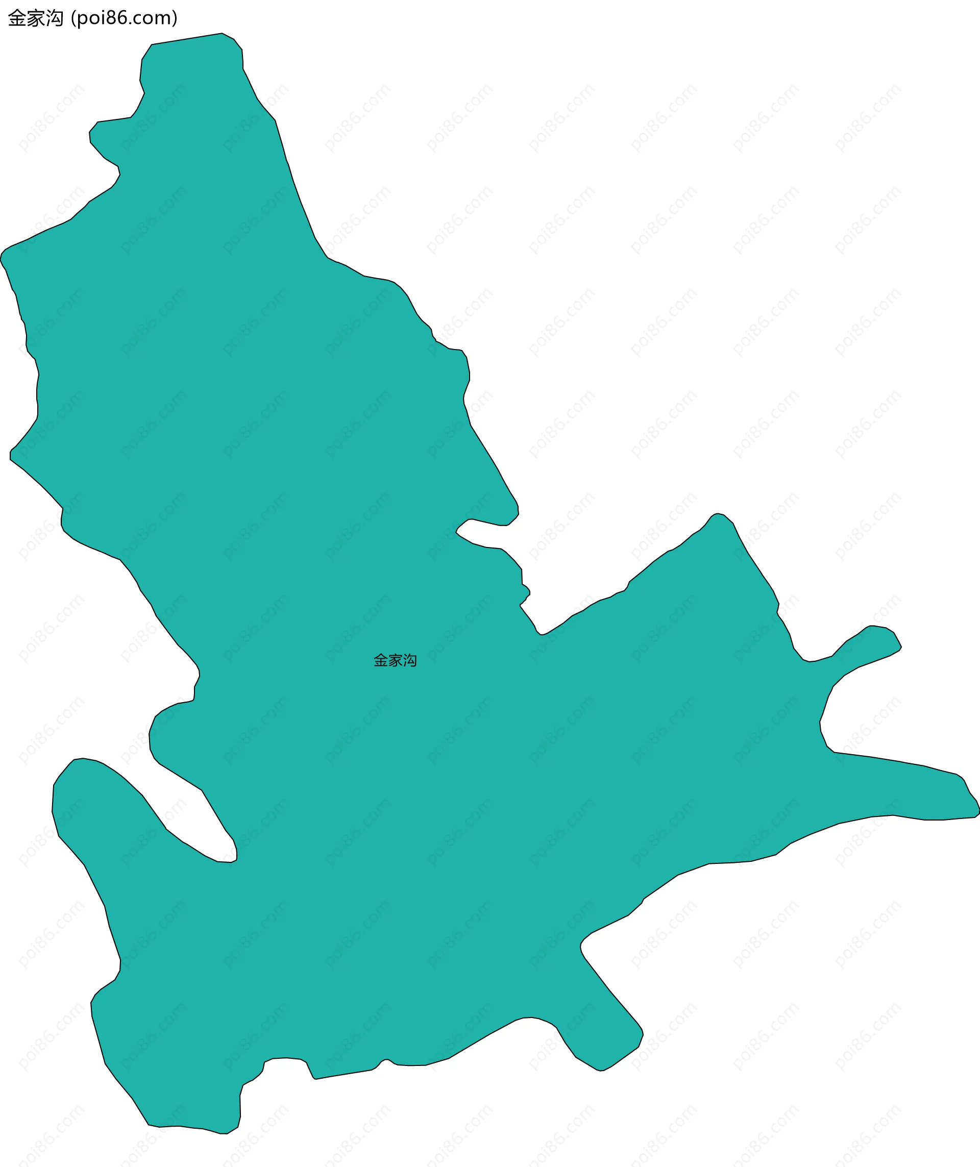 金家沟边界地图