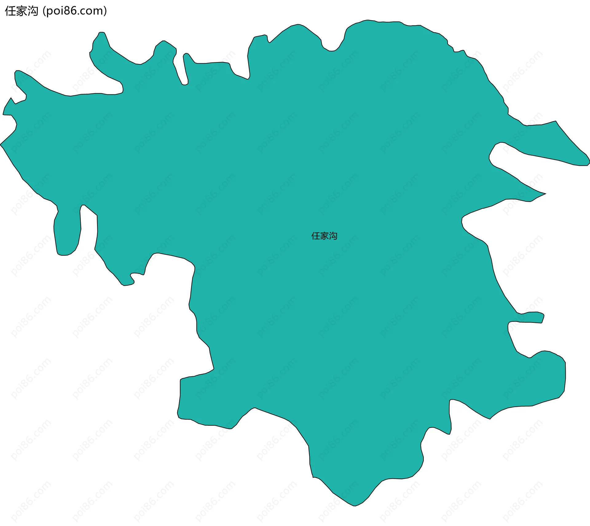 任家沟边界地图