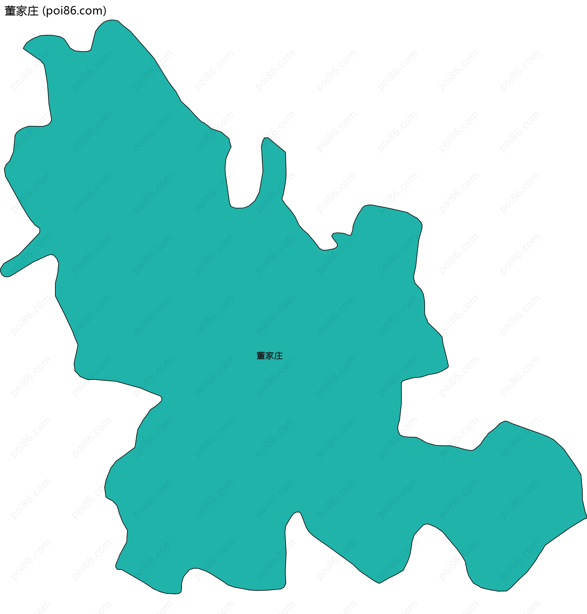 董家庄边界地图