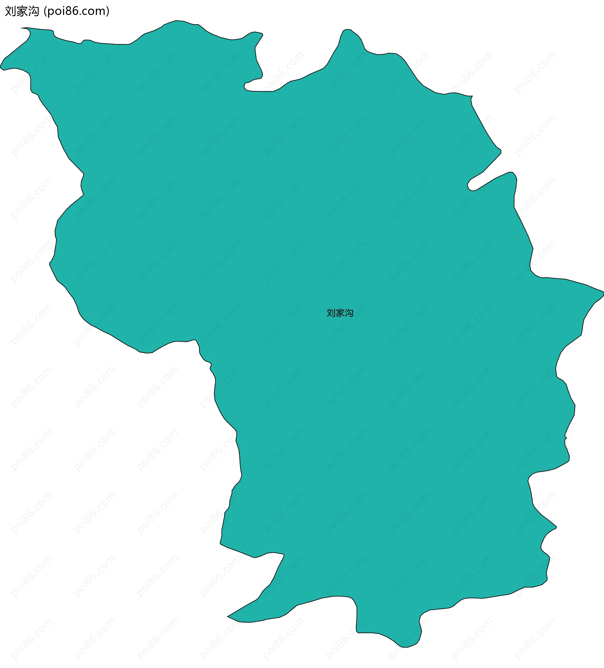 刘家沟边界地图