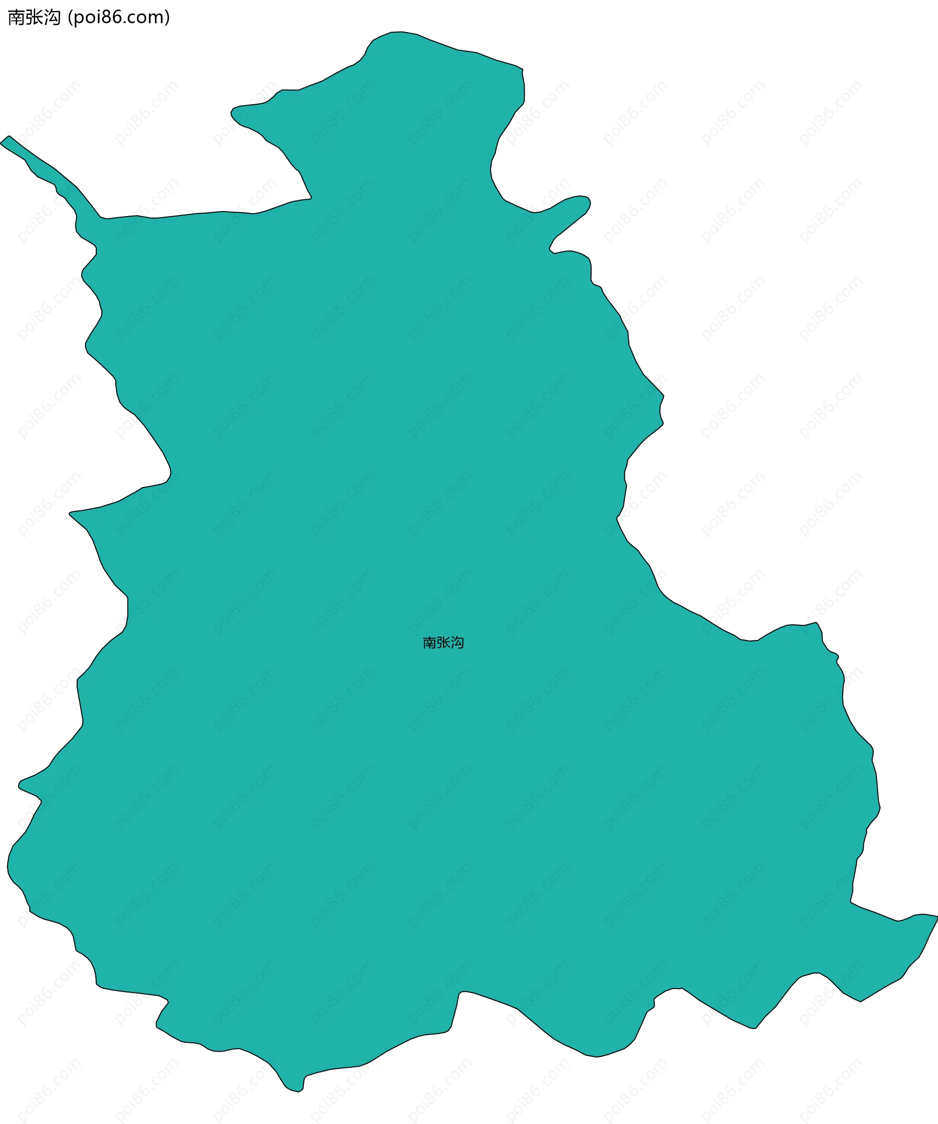 南张沟边界地图