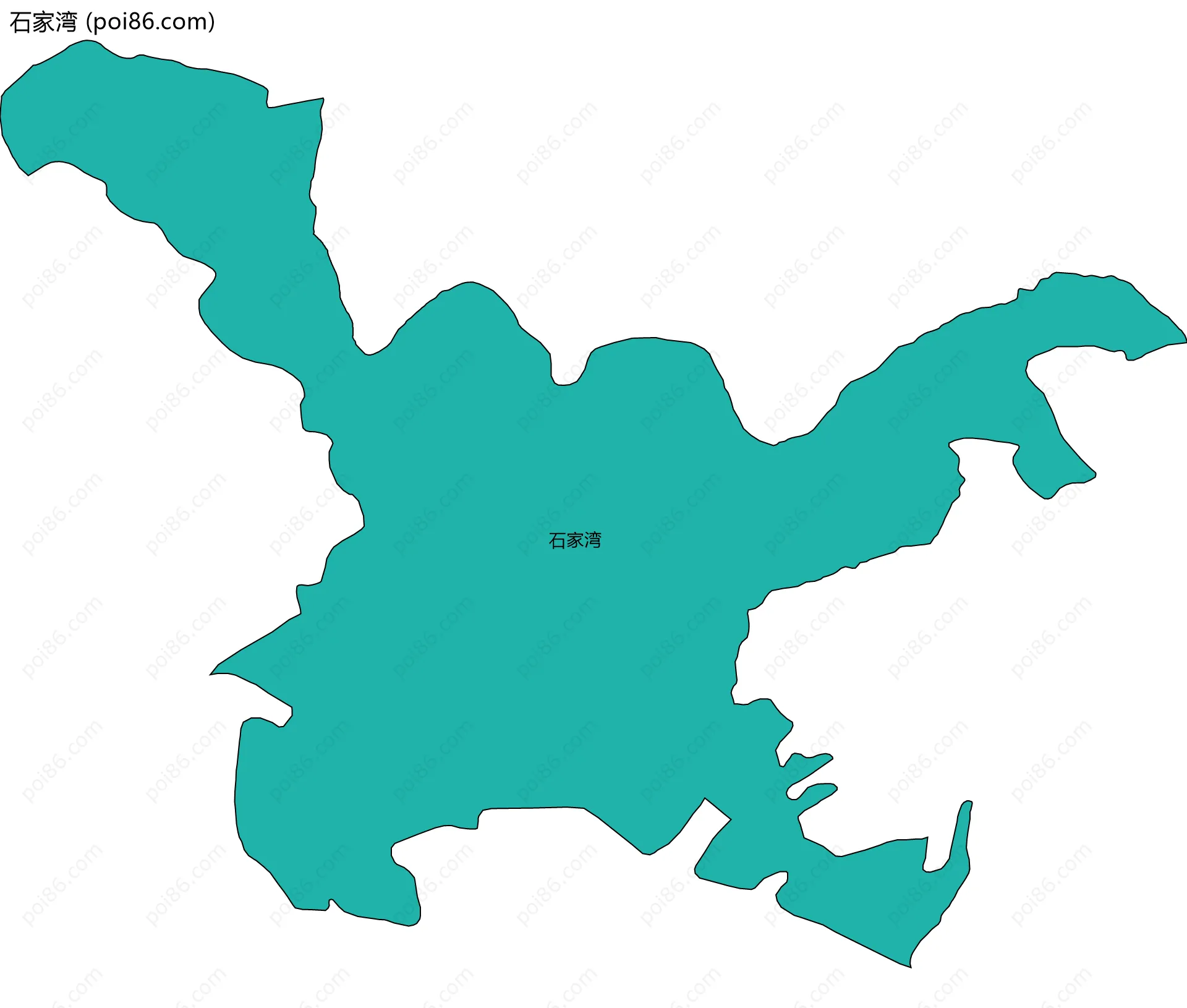 石家湾边界地图