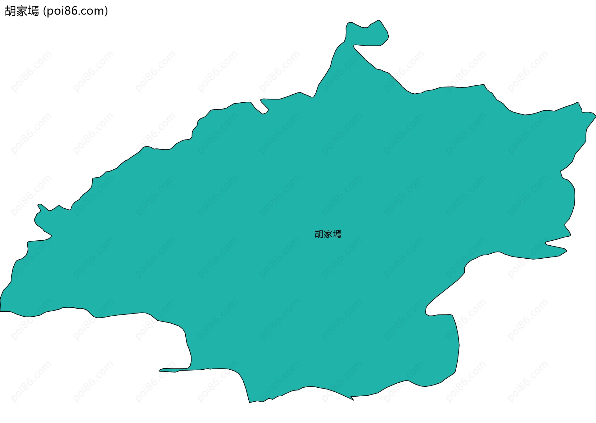 胡家墕边界地图