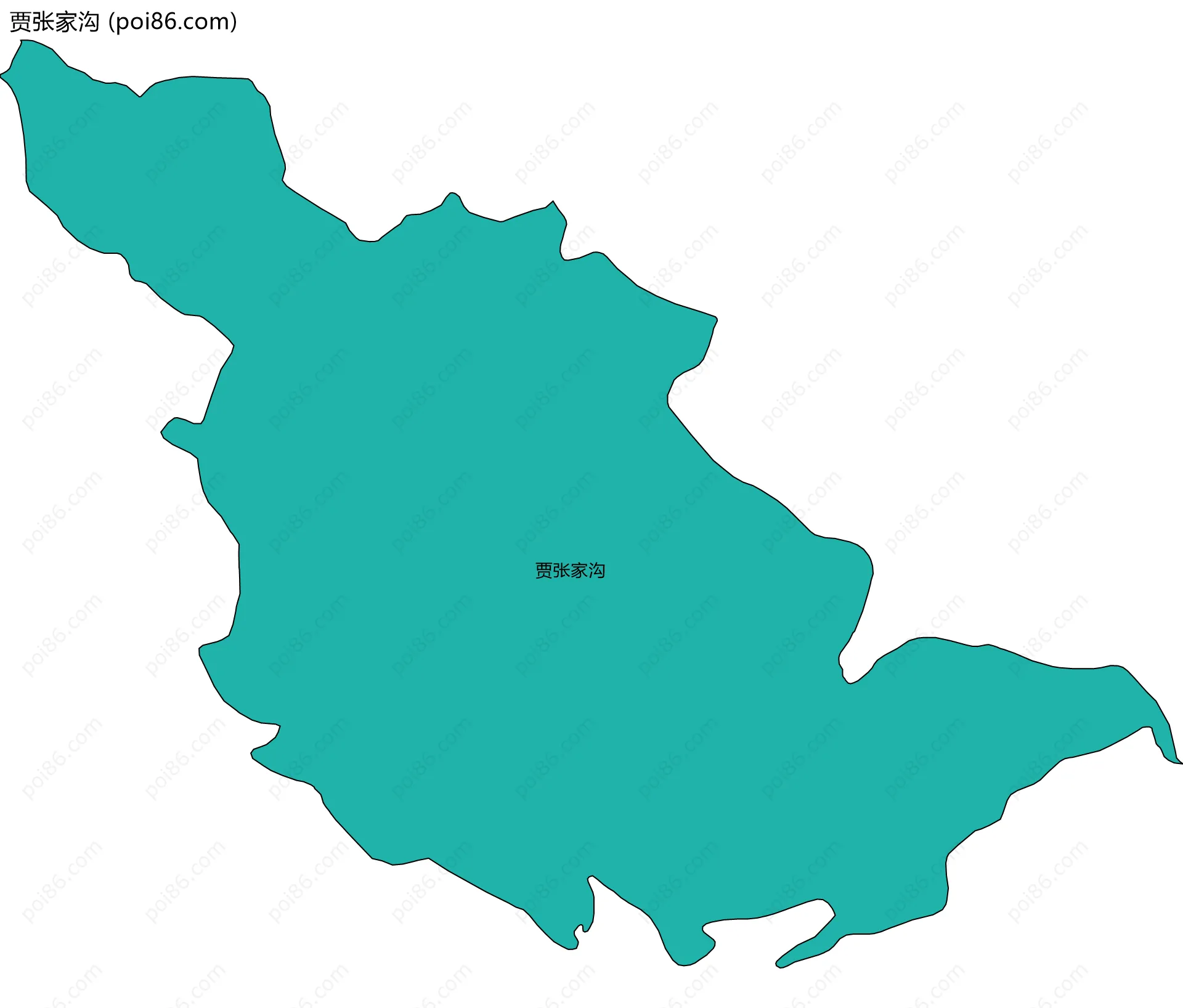 贾张家沟边界地图
