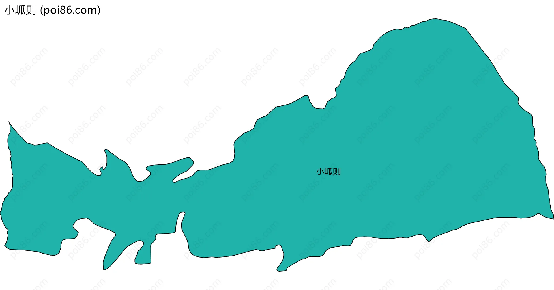 小坬则边界地图