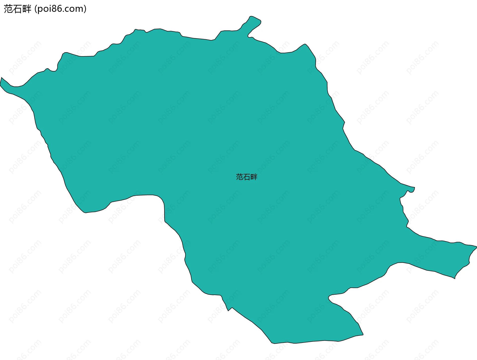 范石畔边界地图