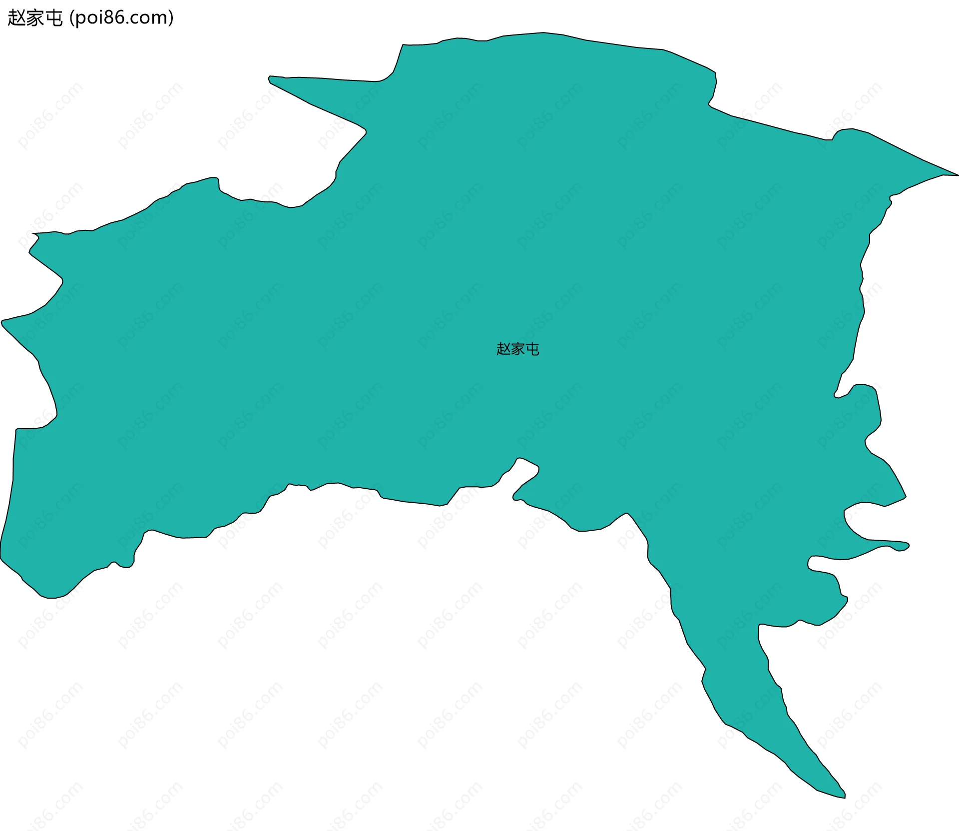 赵家屯边界地图