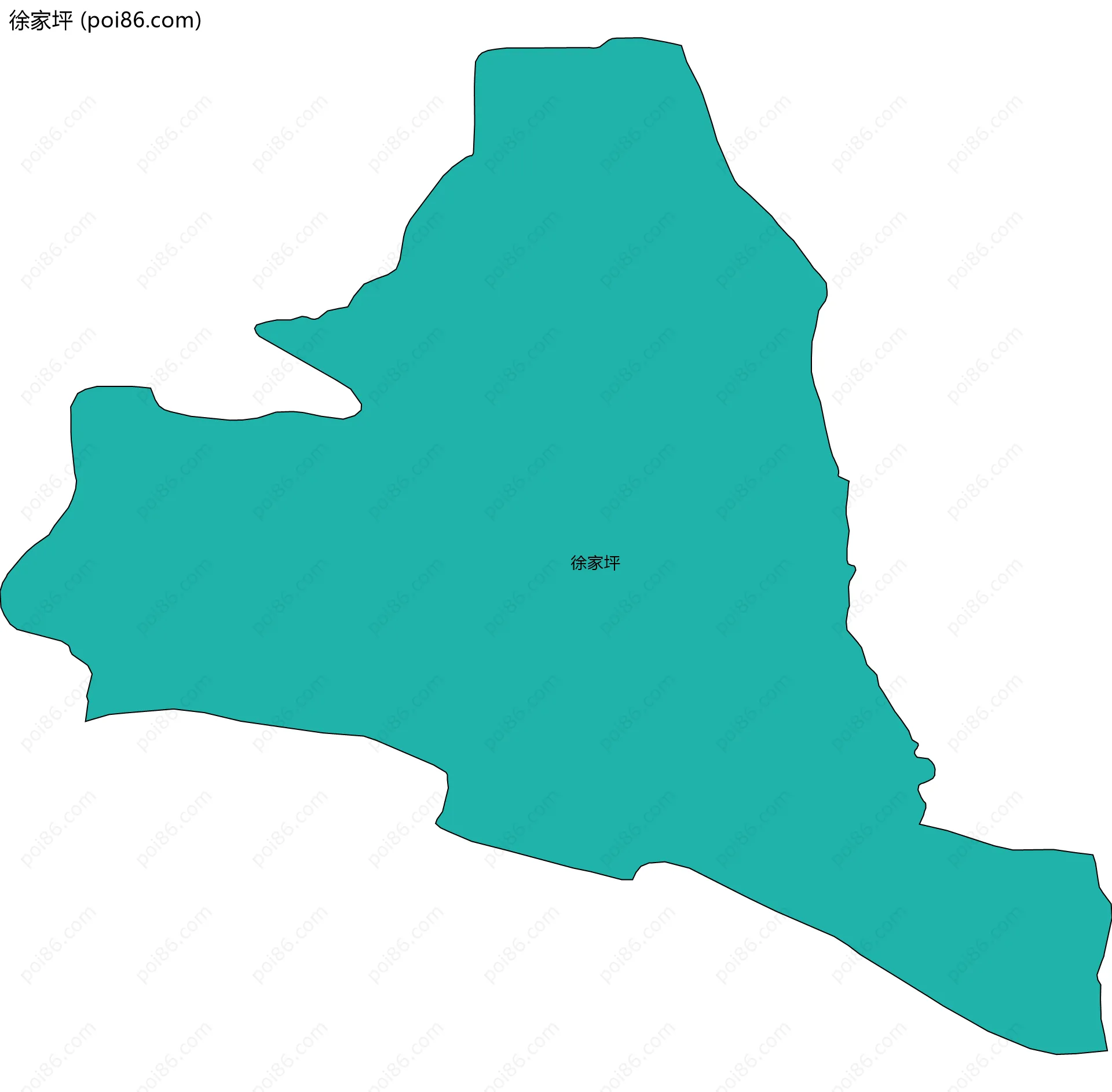 徐家坪边界地图