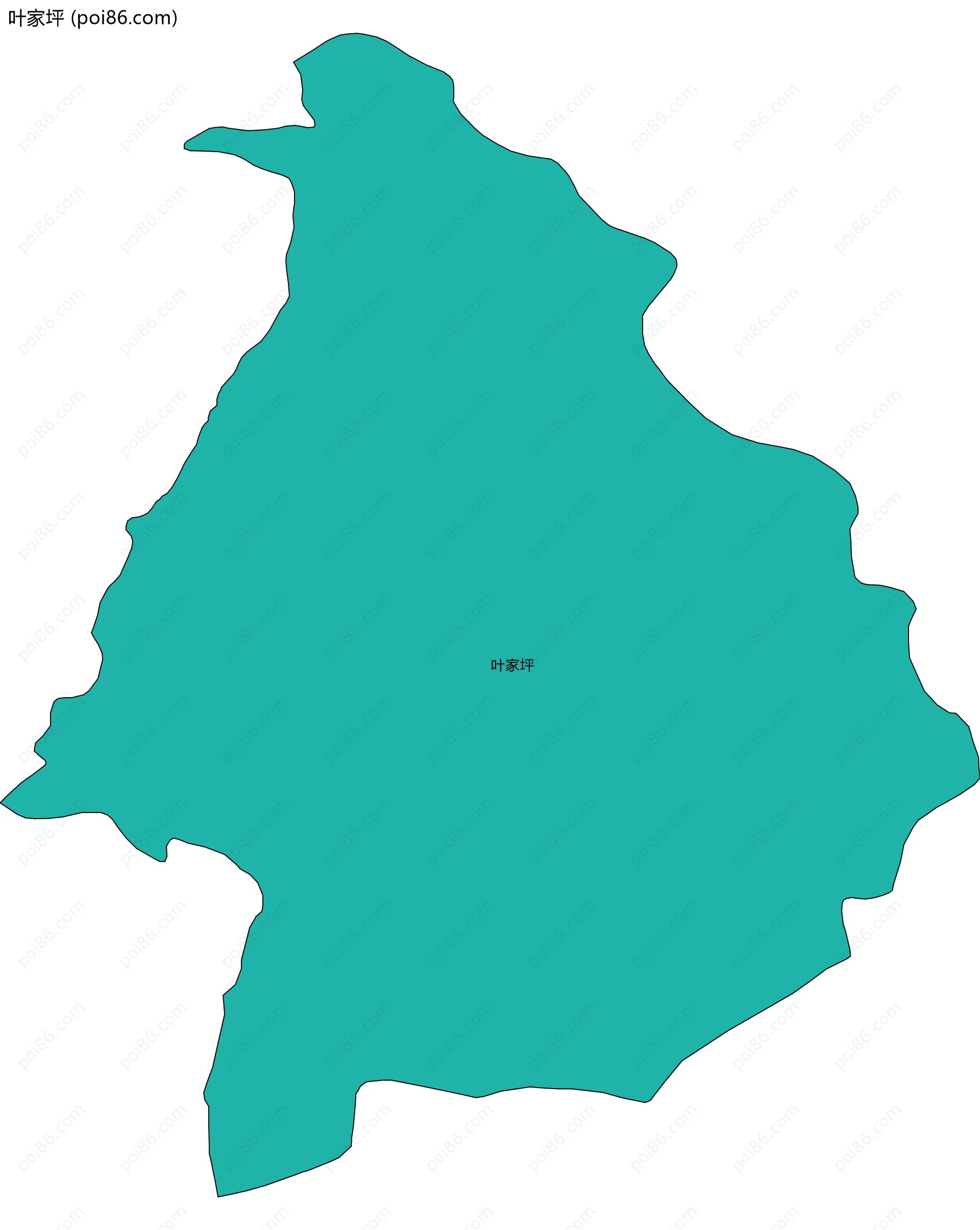 叶家坪边界地图