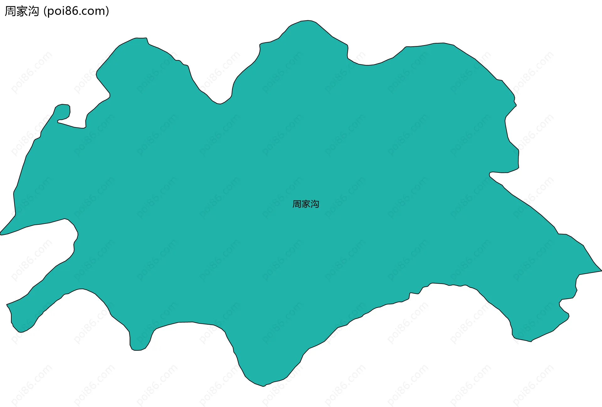 周家沟边界地图