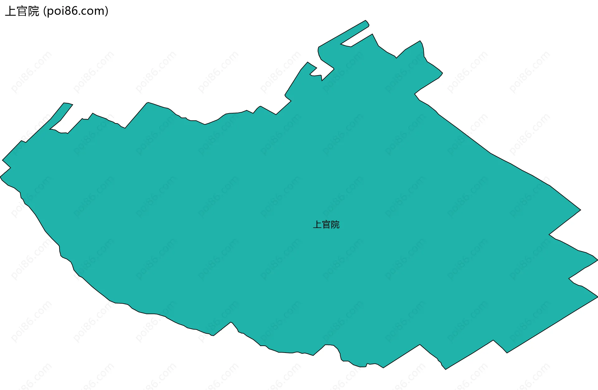 上官院边界地图