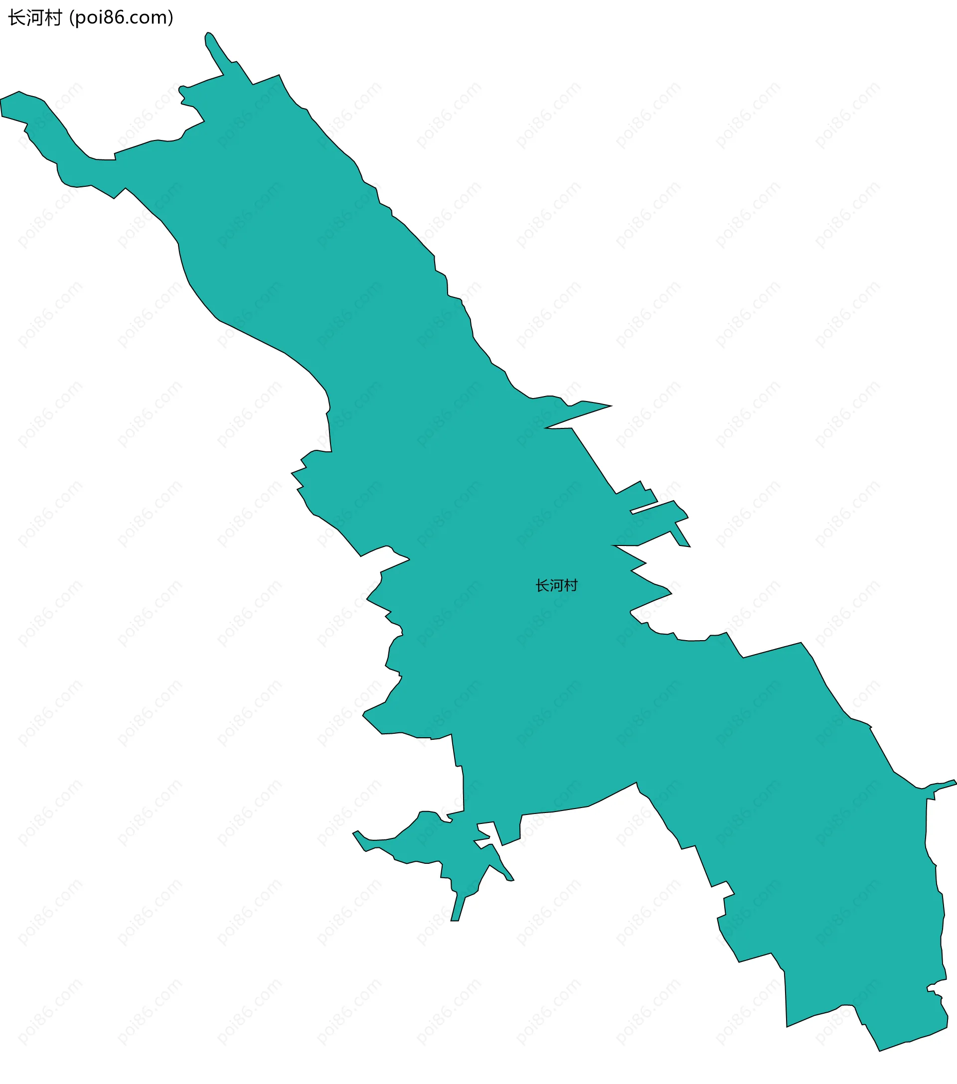 长河村边界地图