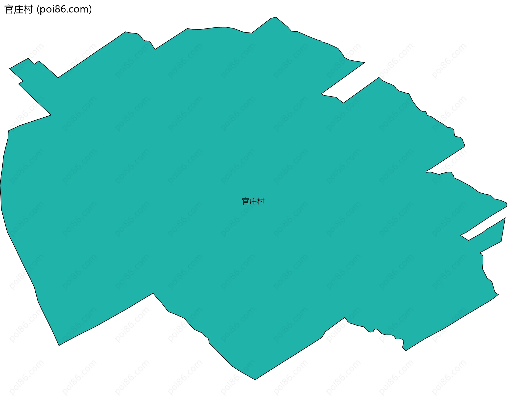 官庄村边界地图