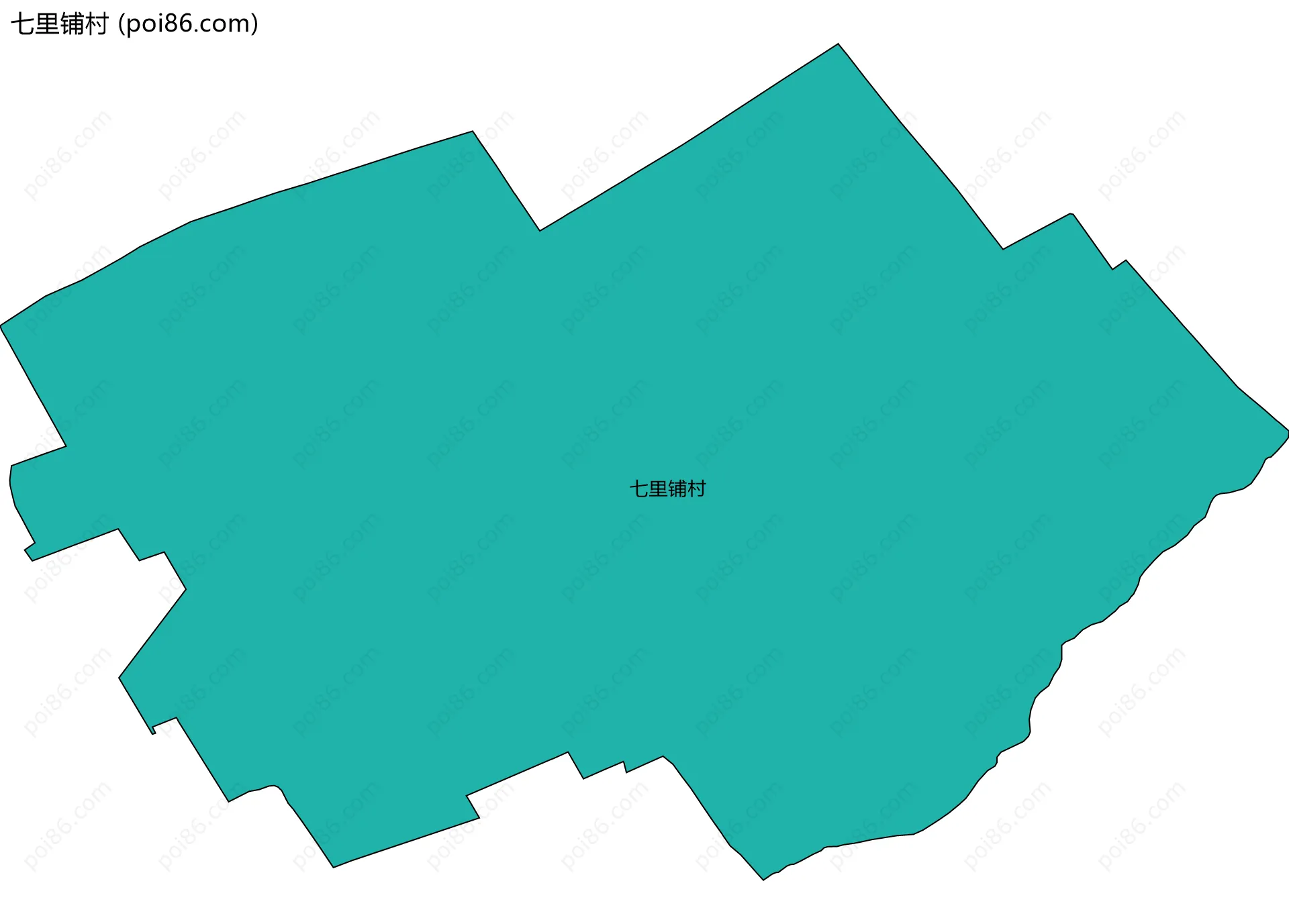 七里铺村边界地图