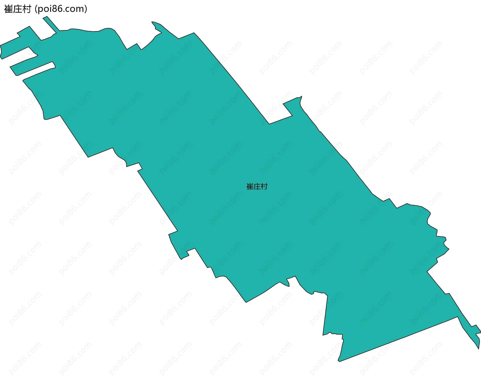 崔庄村边界地图