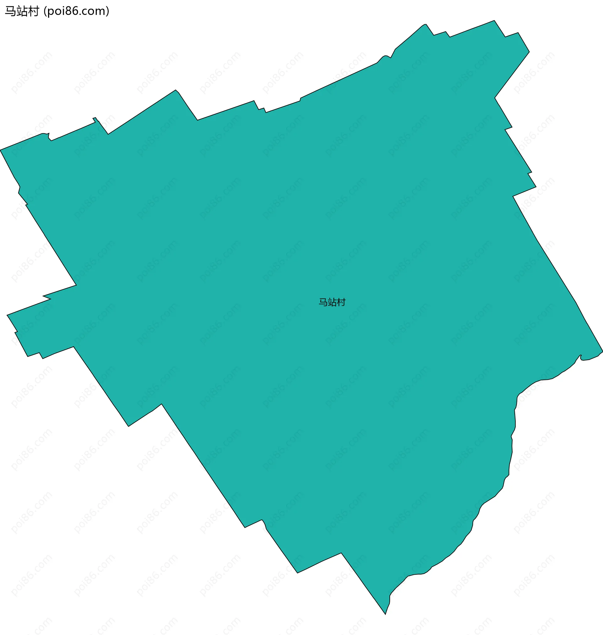 马站村边界地图