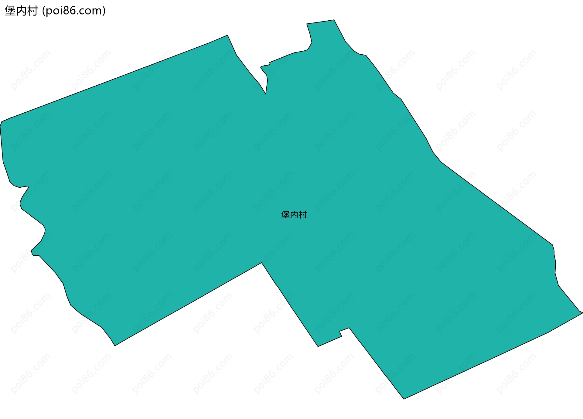 堡内村边界地图