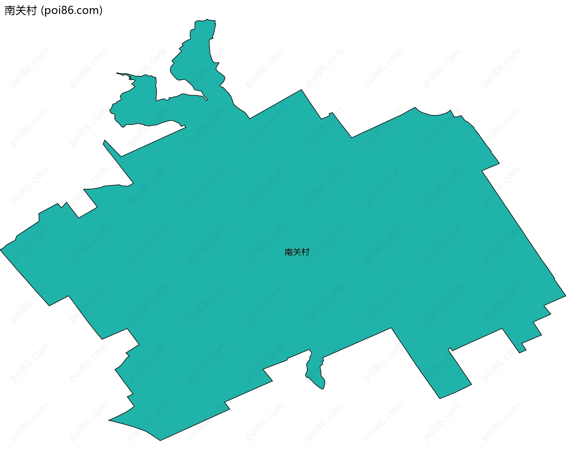 南关村边界地图