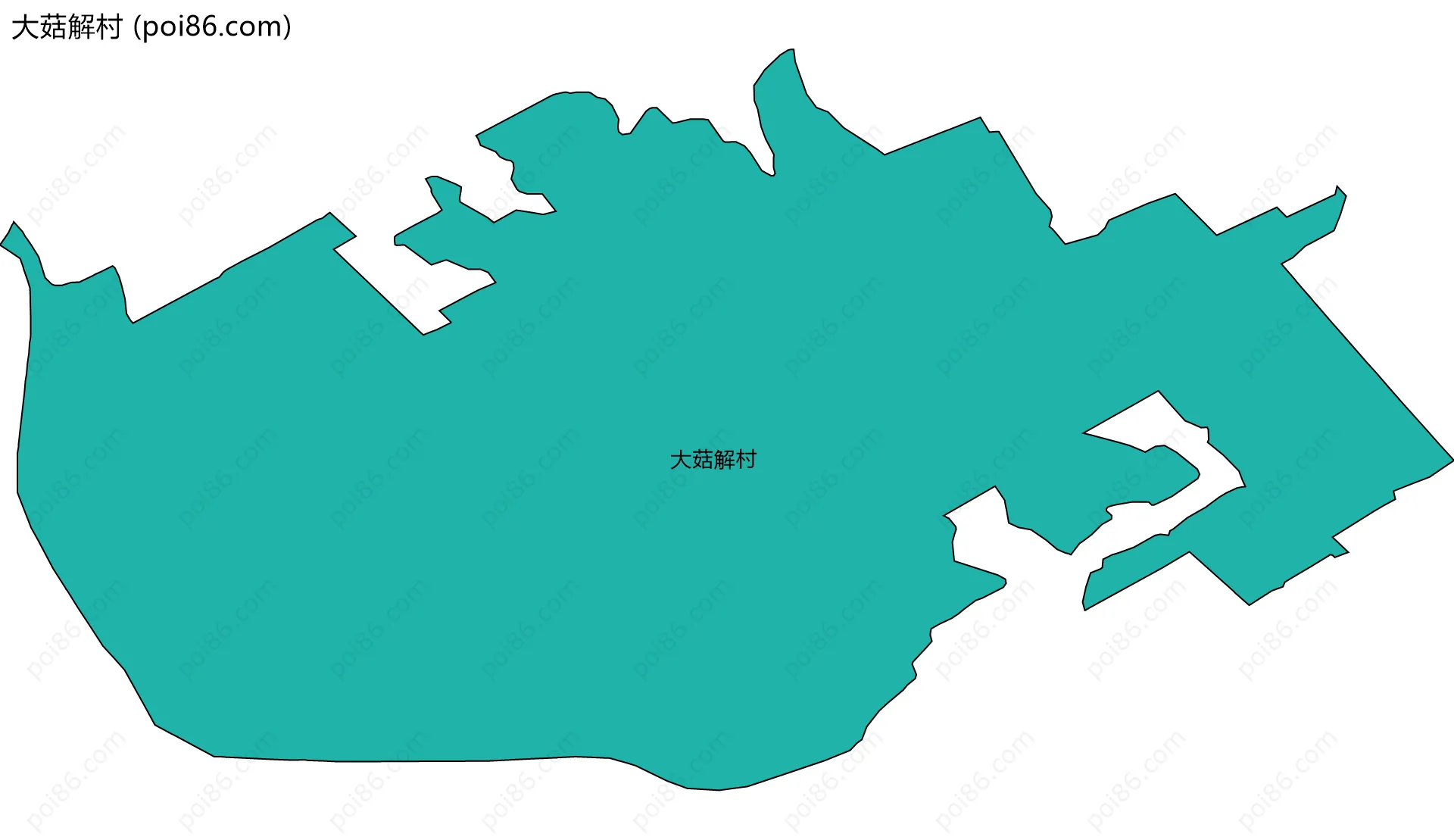 大菇解村边界地图