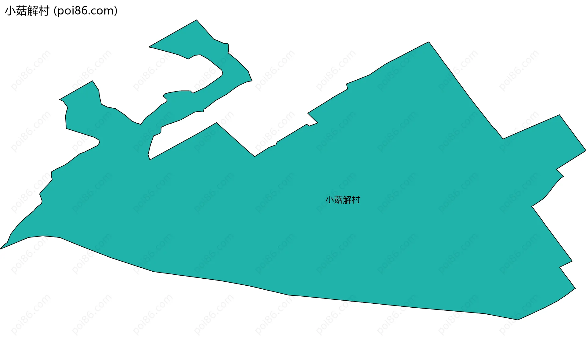 小菇解村边界地图