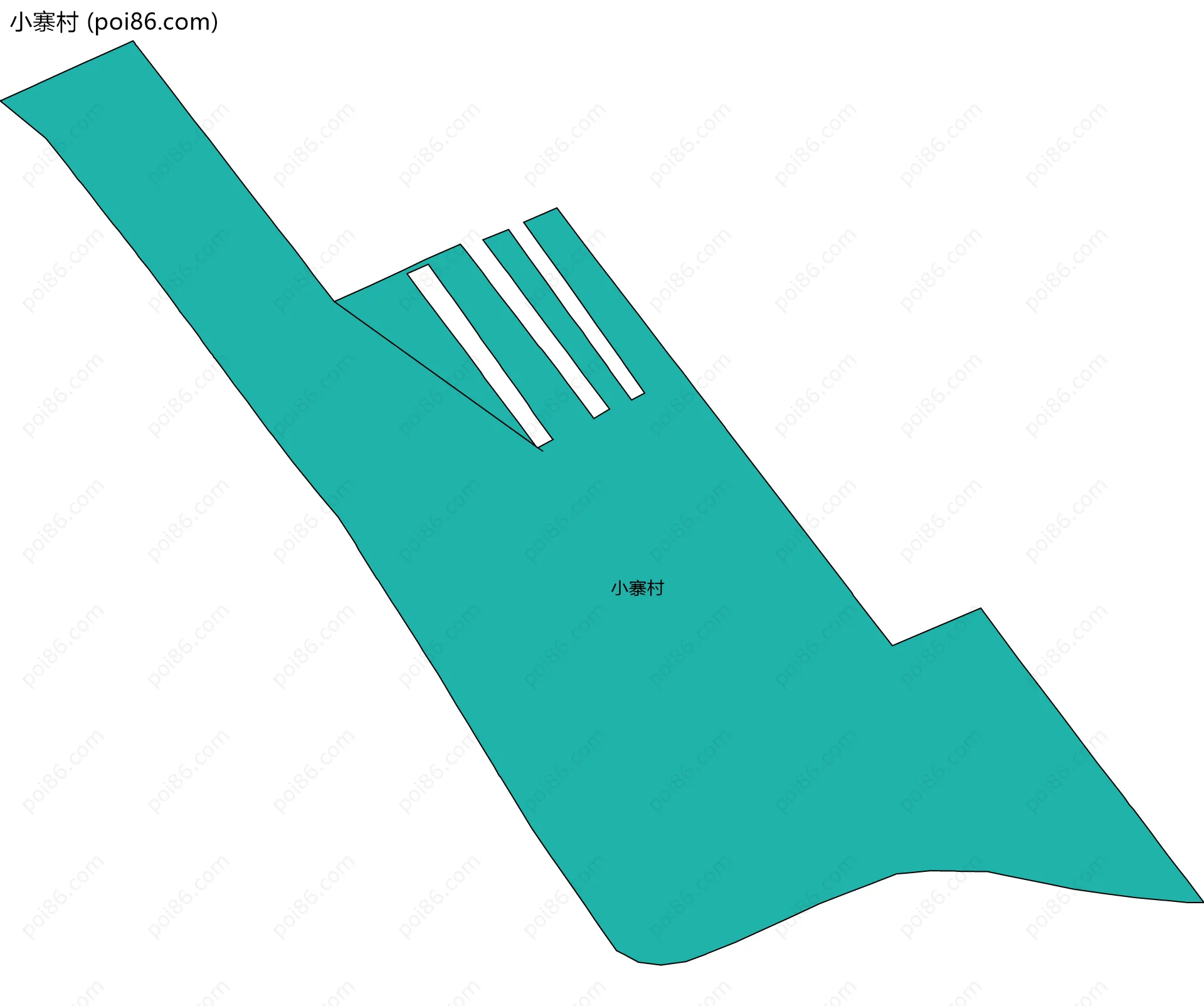 小寨村边界地图