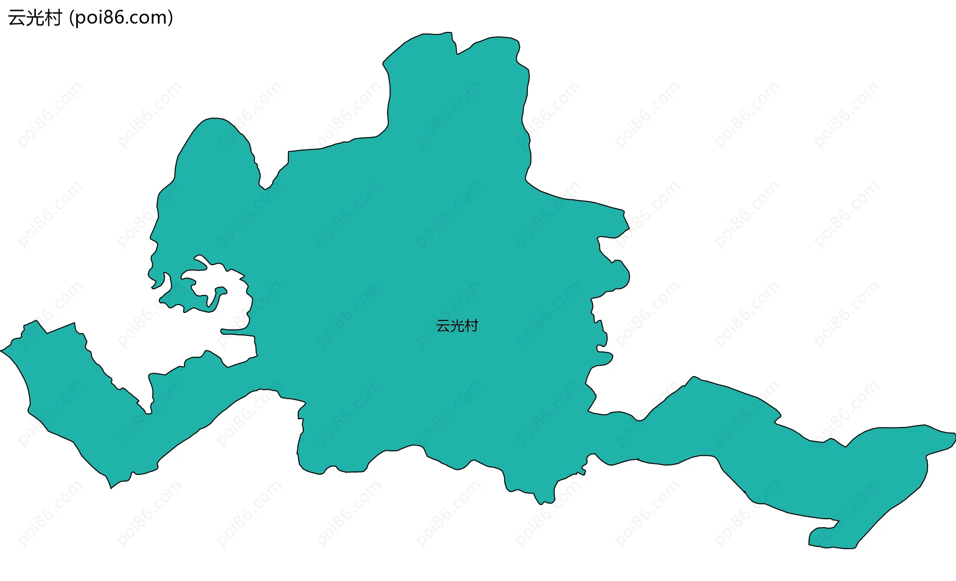 云光村边界地图