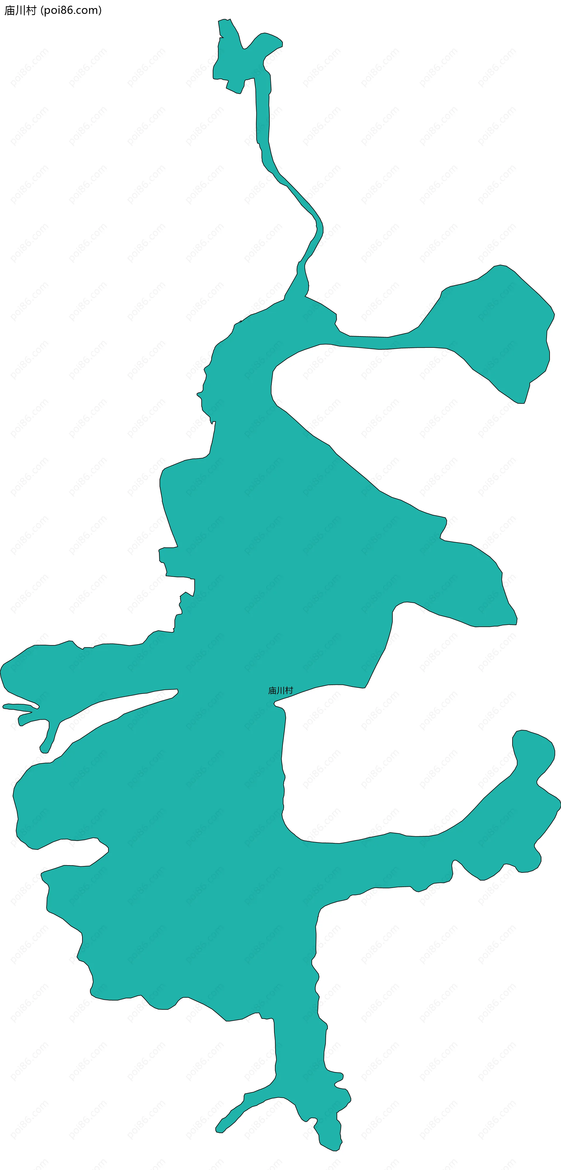 庙川村边界地图