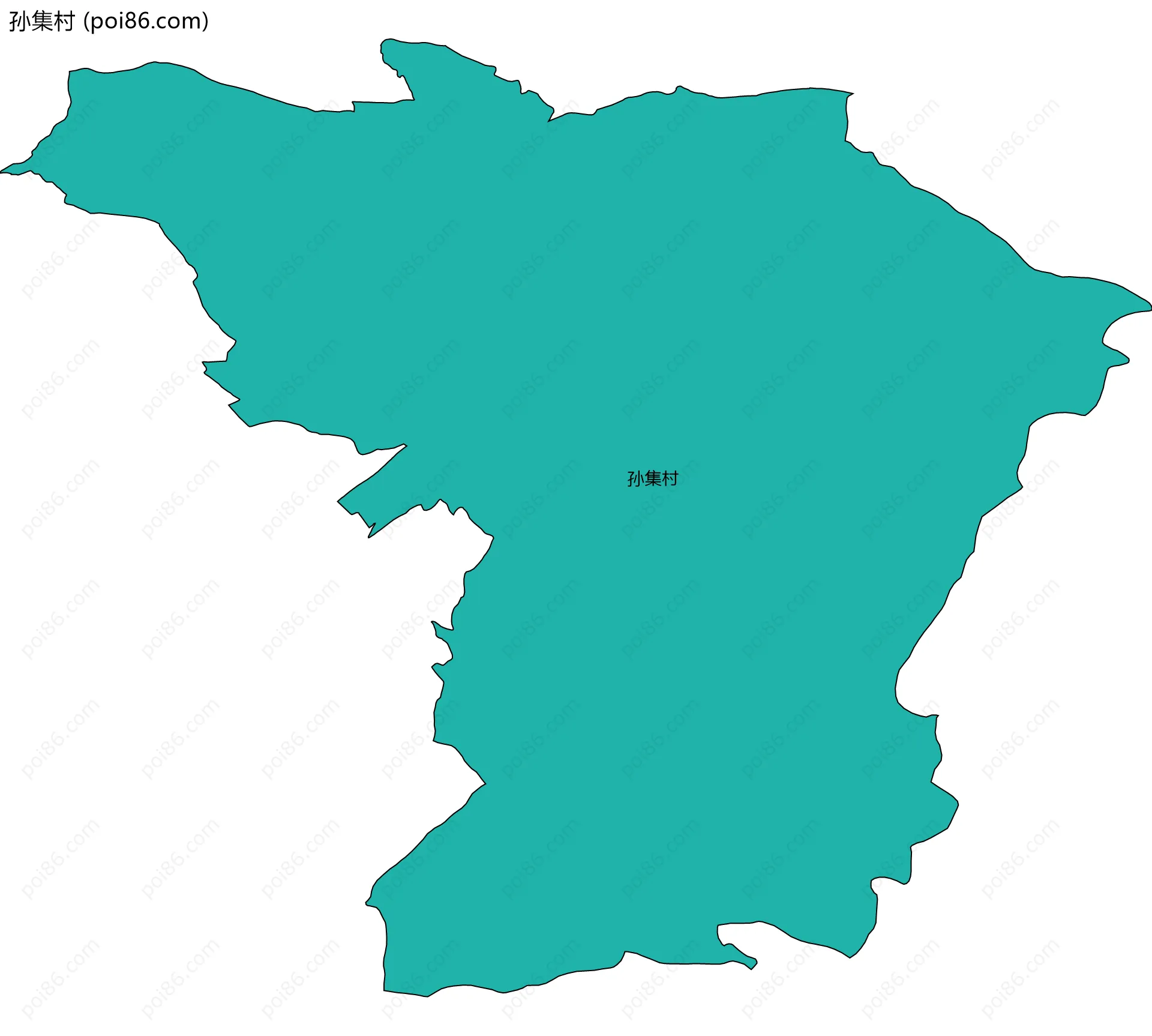 孙集村边界地图