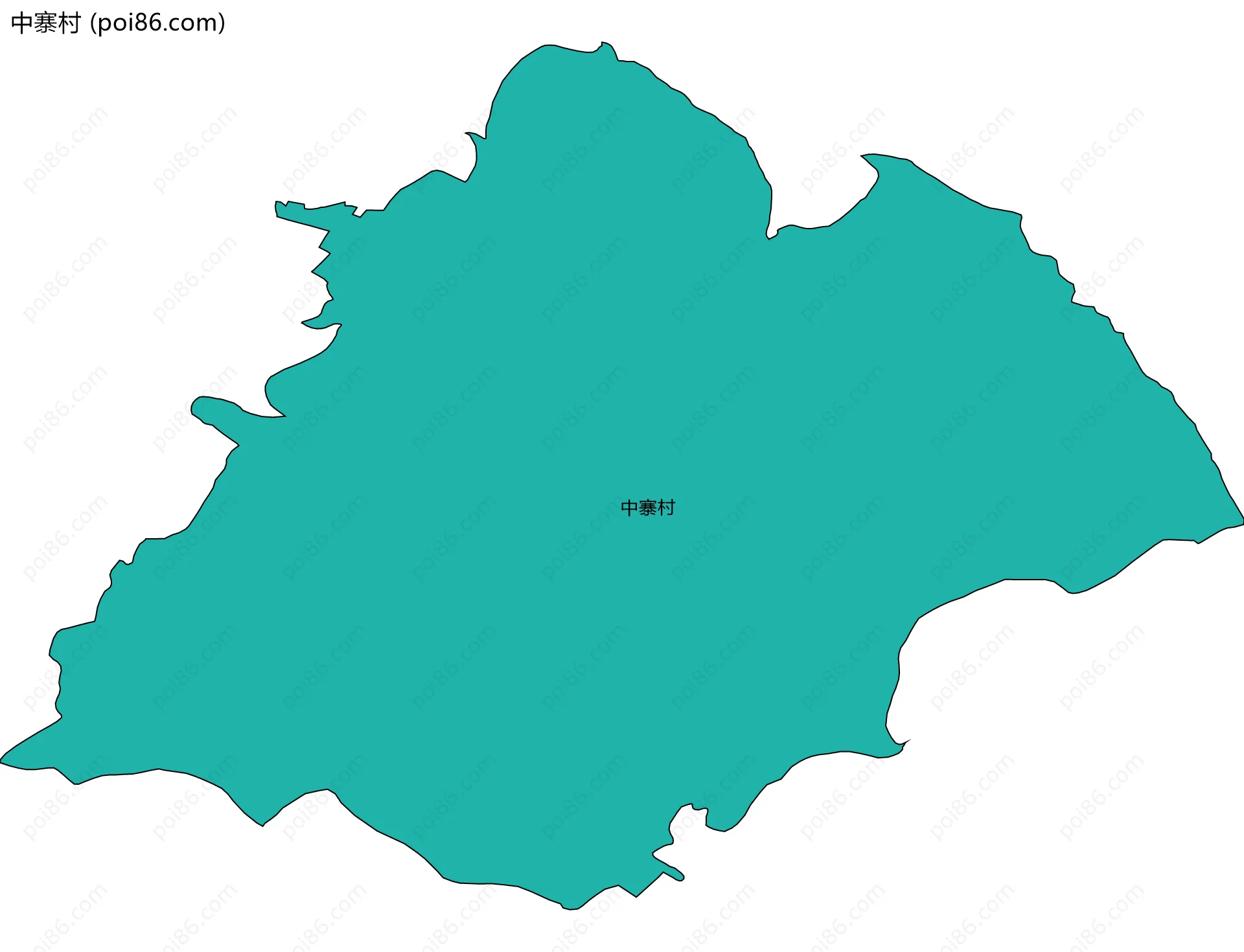 中寨村边界地图