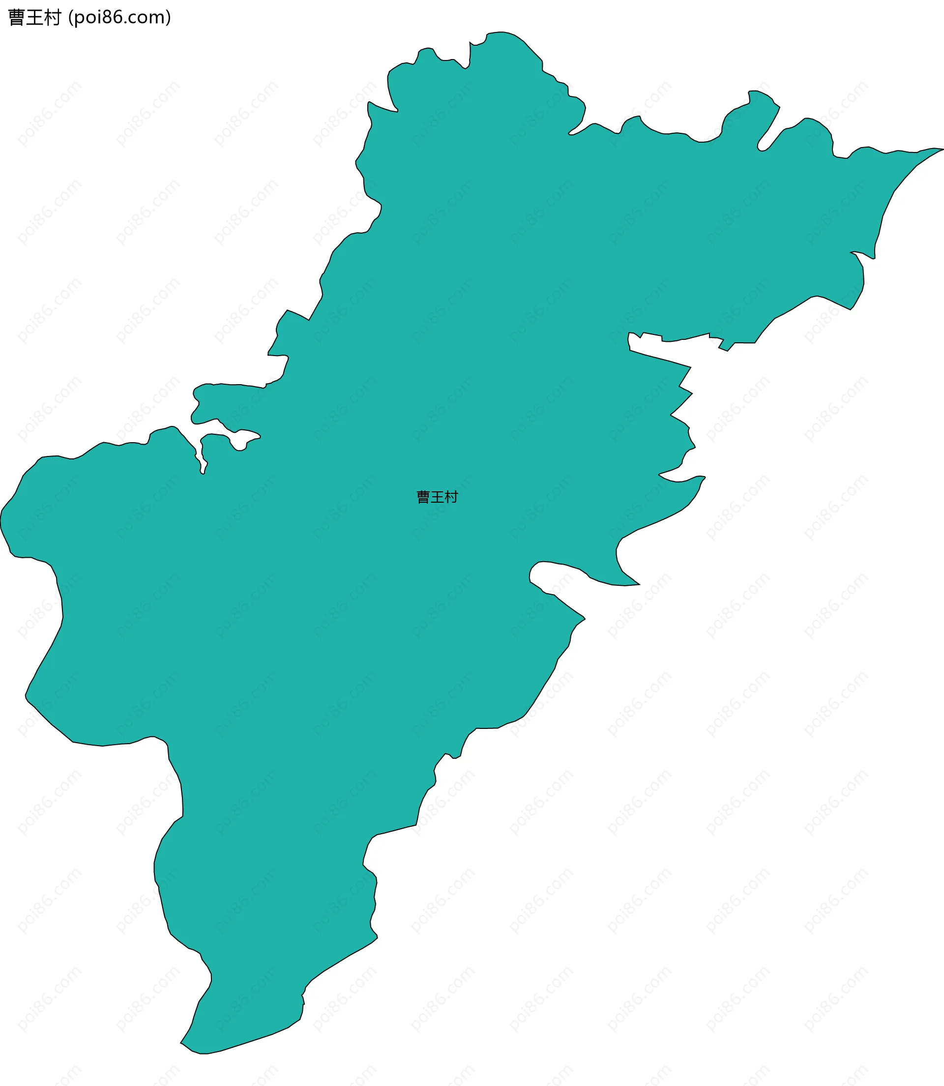 曹王村边界地图