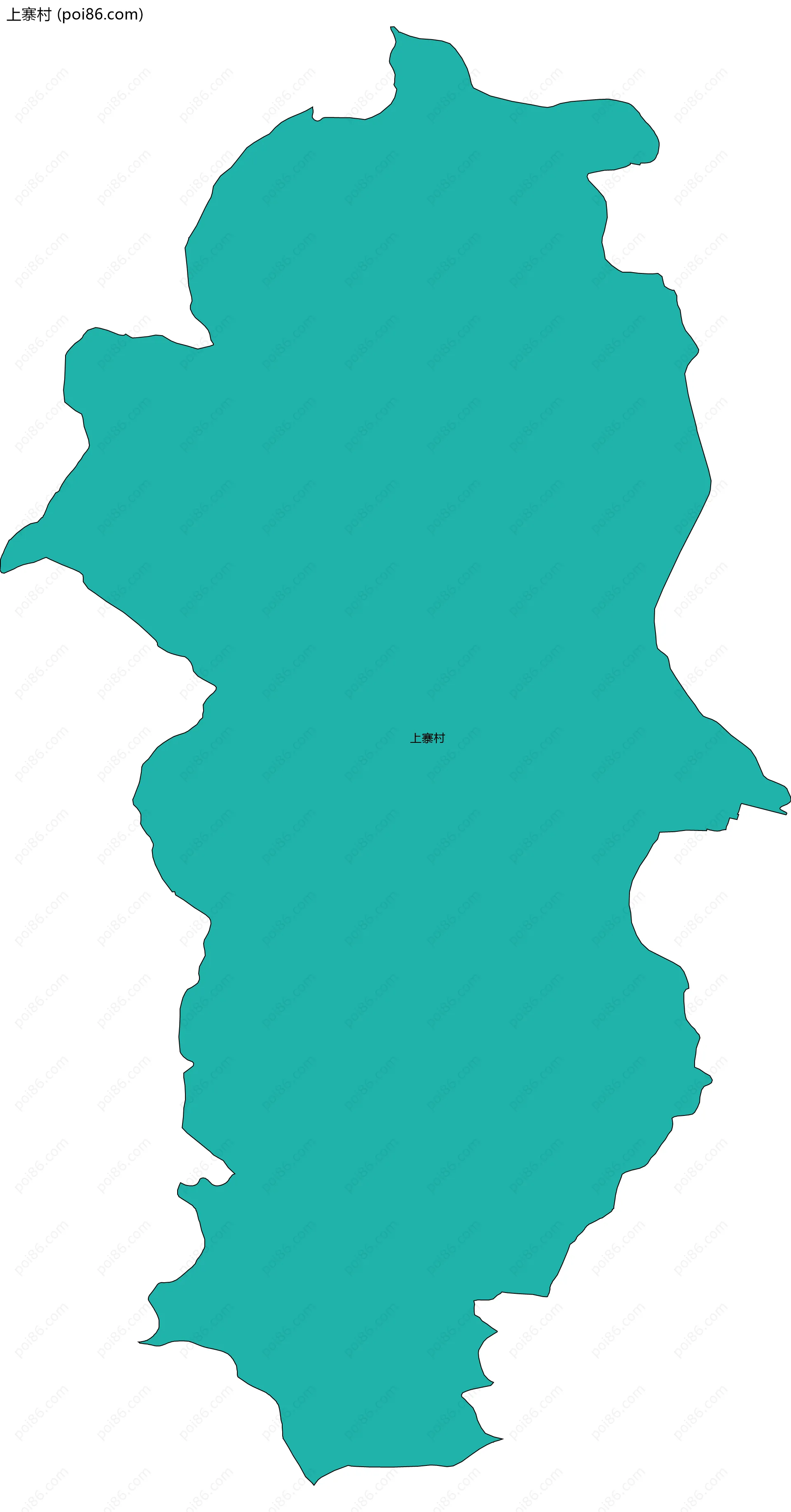 上寨村边界地图