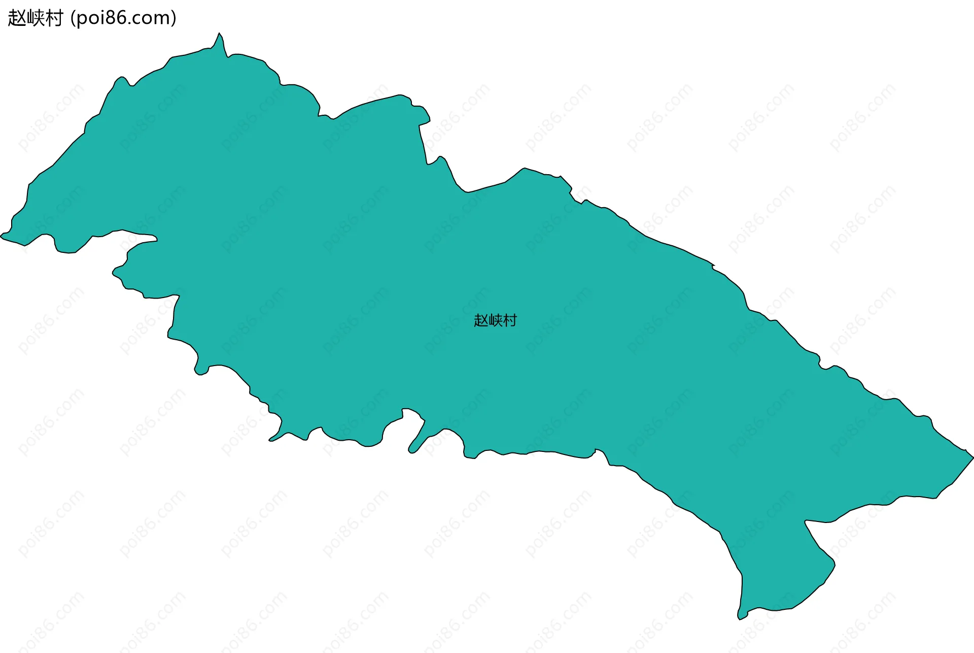 赵峡村边界地图