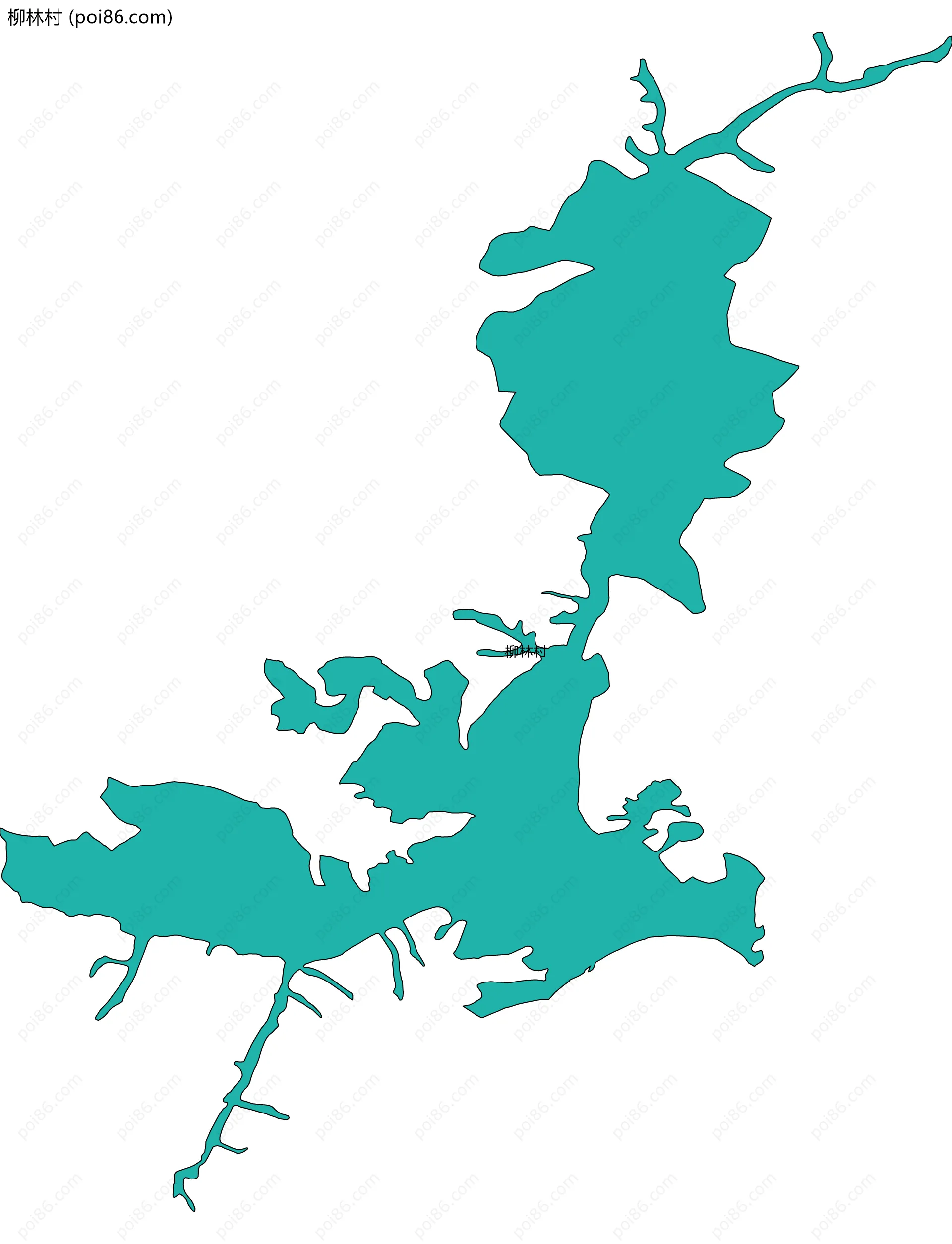 柳林村边界地图