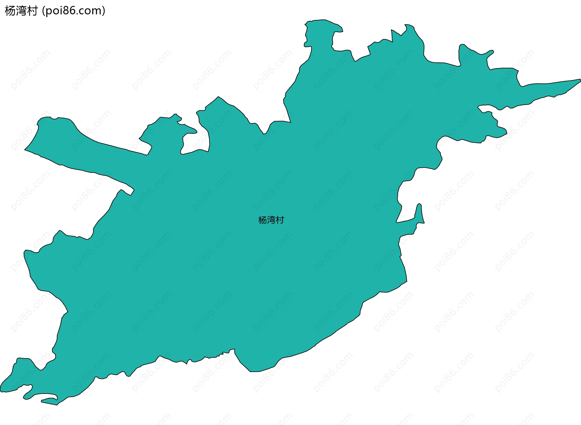 杨湾村边界地图