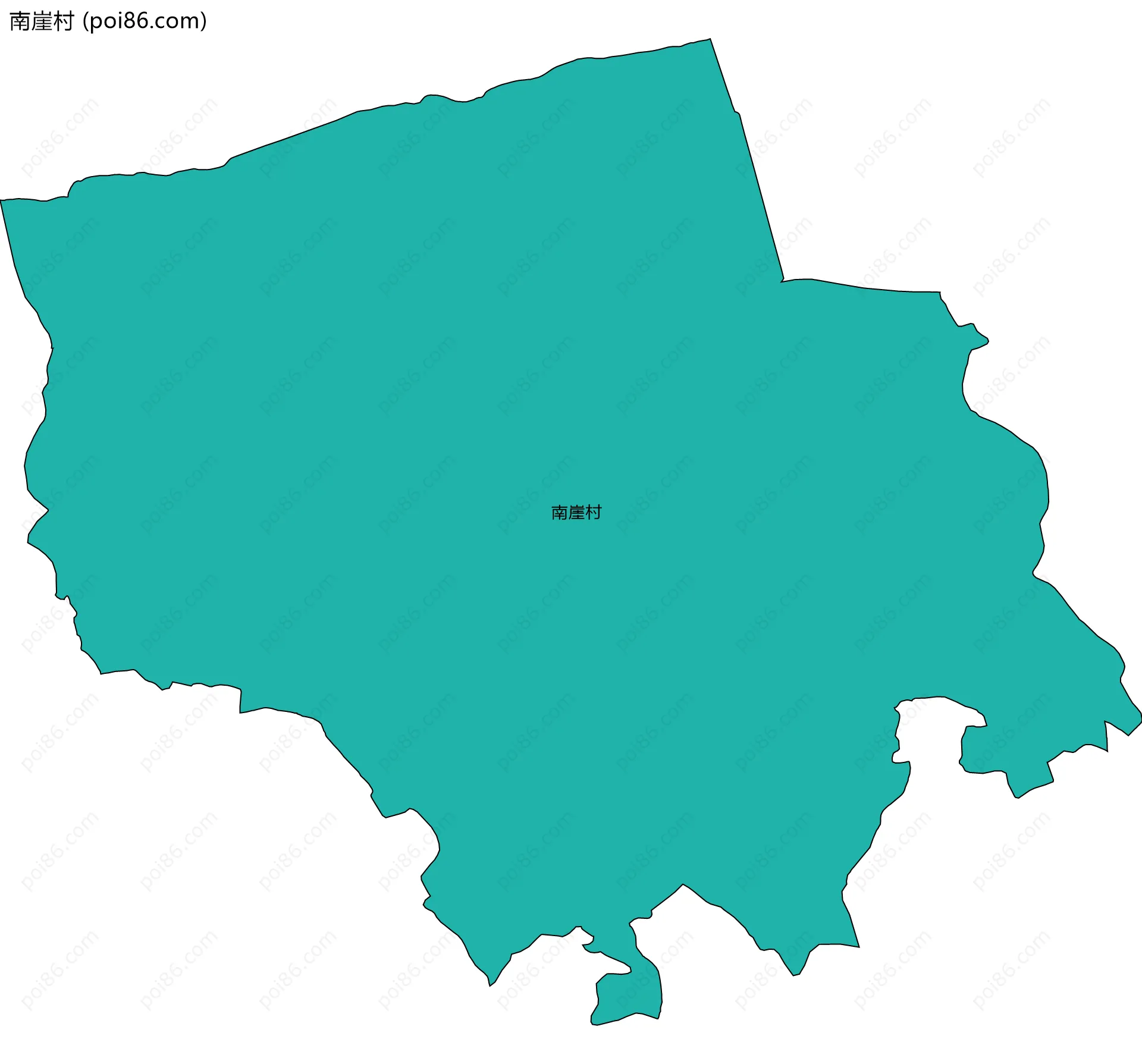 南崖村边界地图