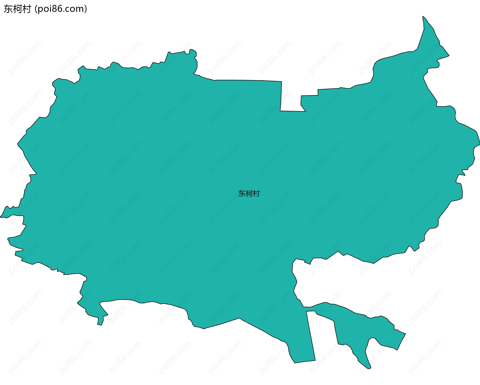 东柯村边界地图