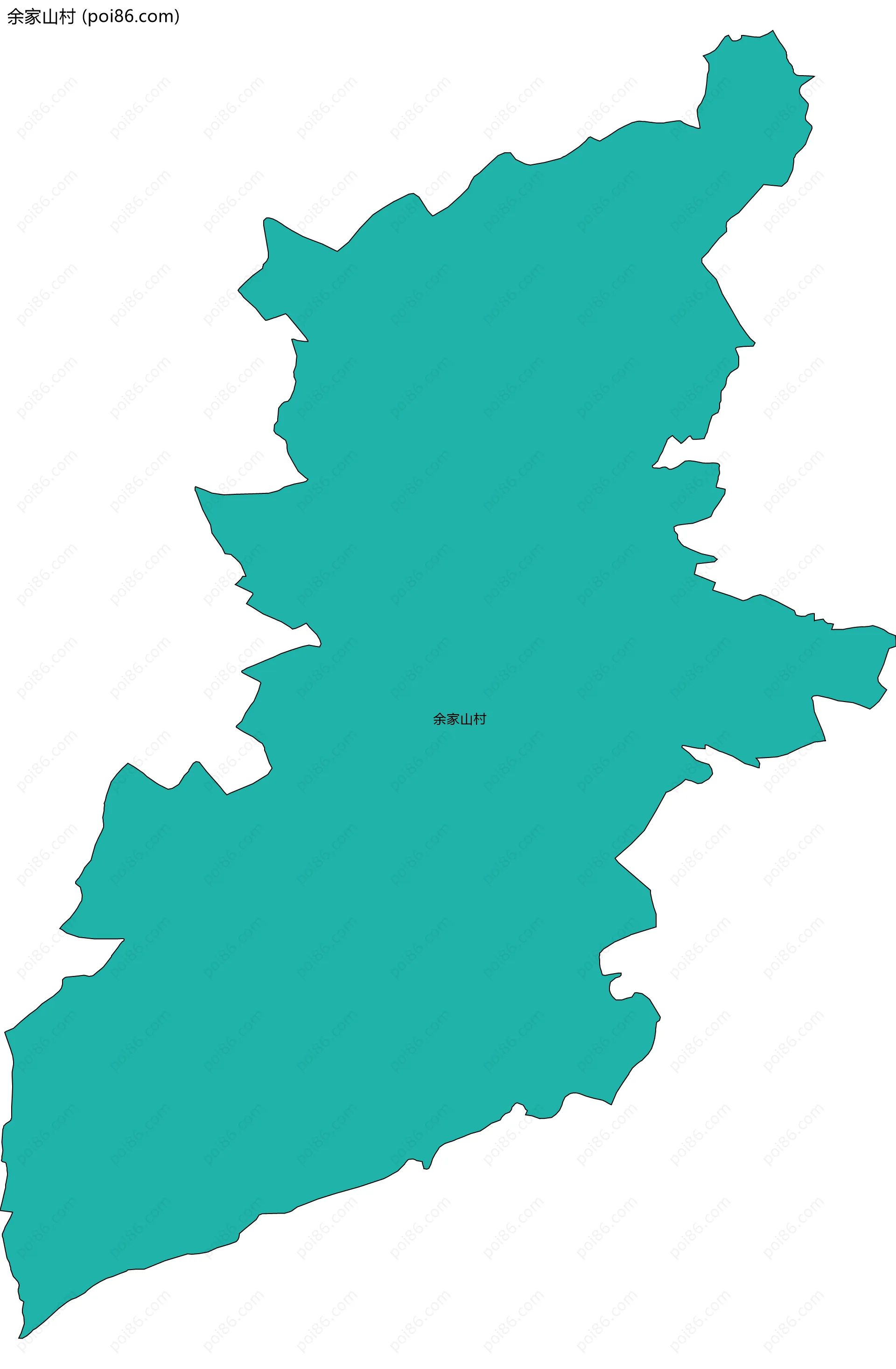 余家山村边界地图