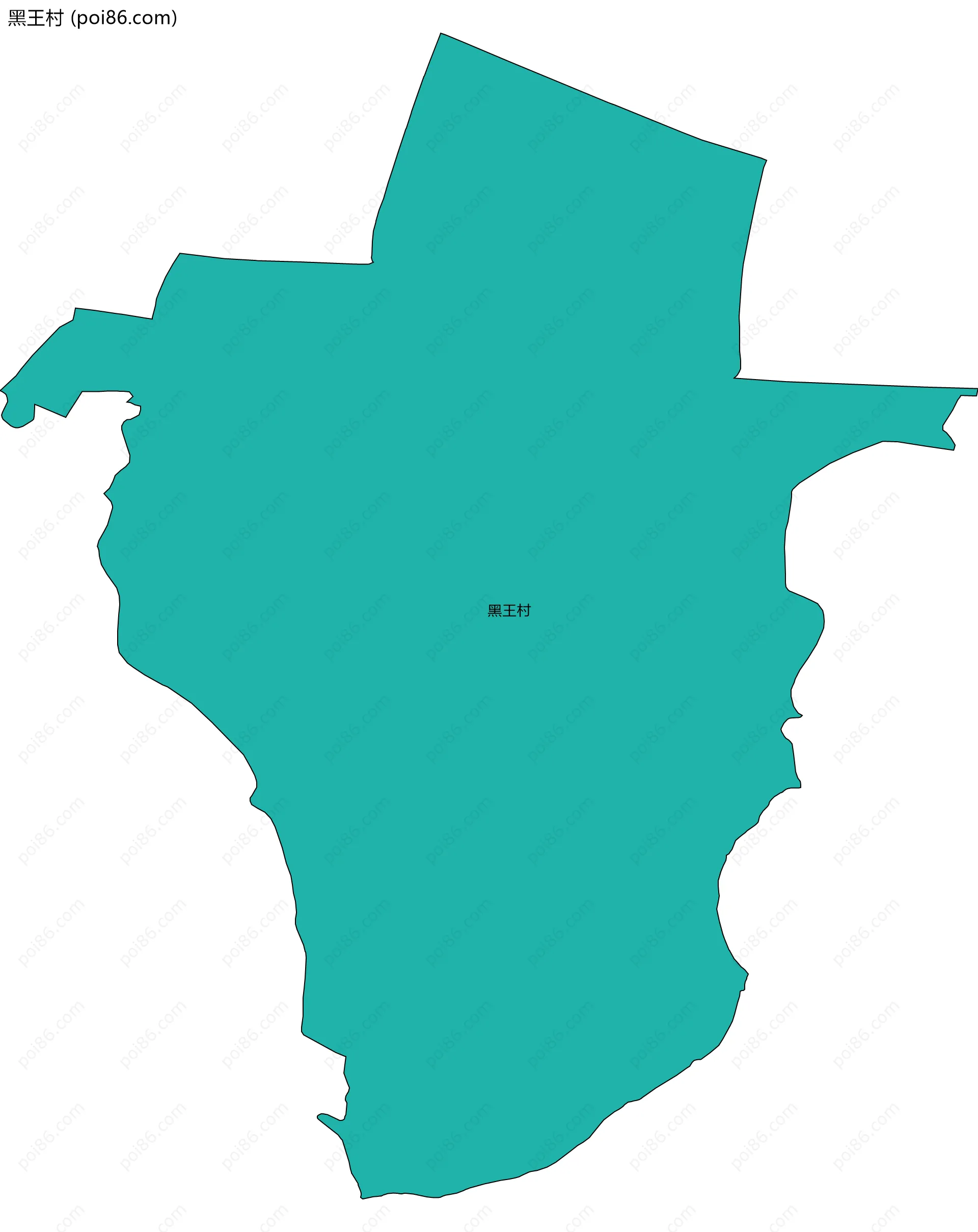 黑王村边界地图