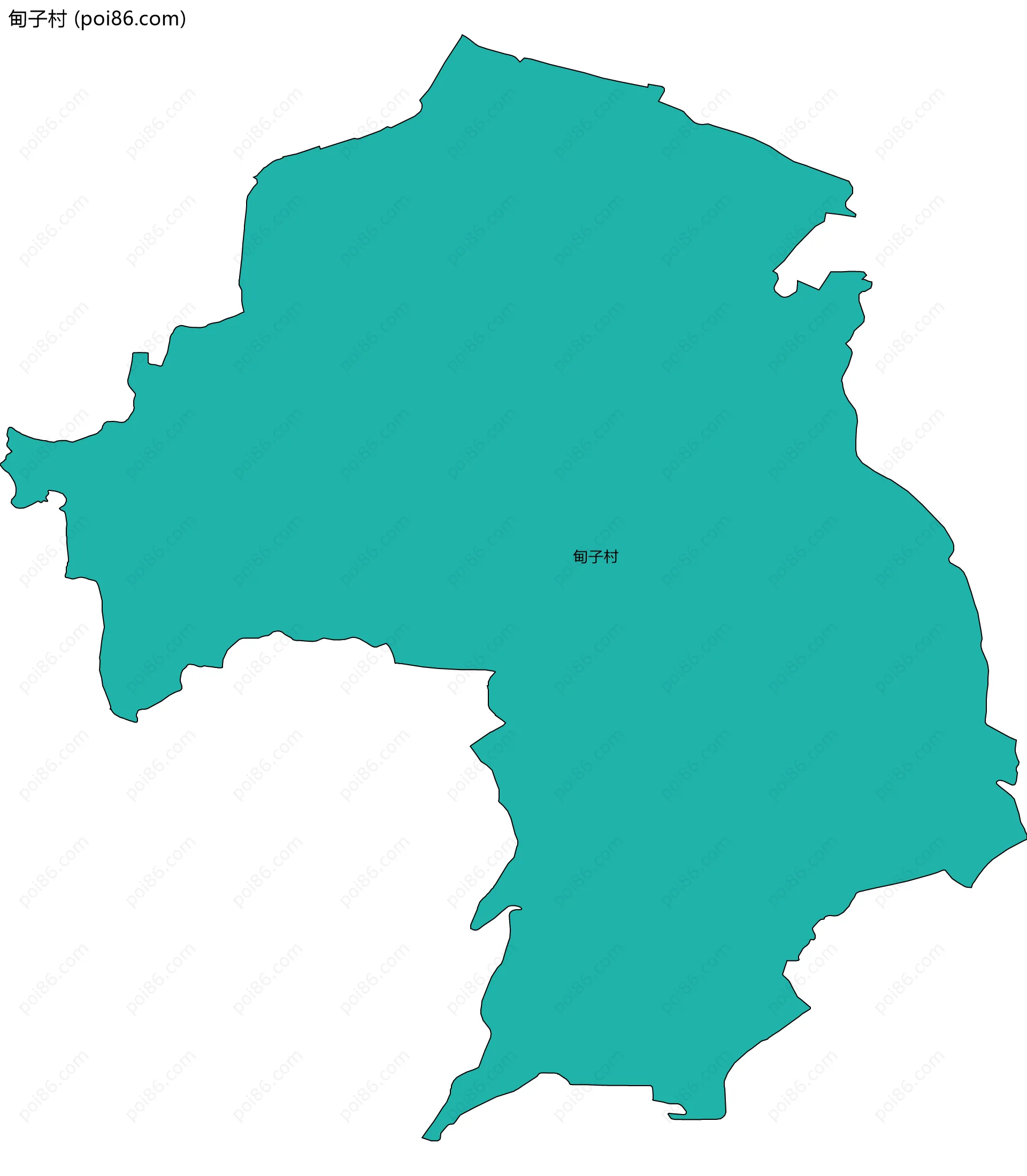 甸子村边界地图