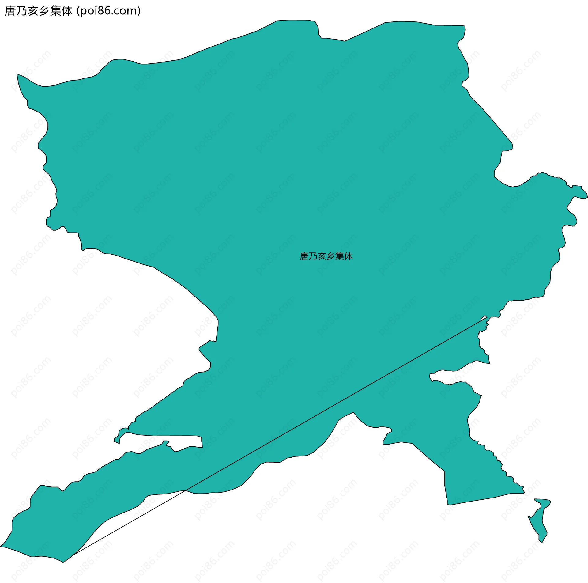 唐乃亥乡集体边界地图