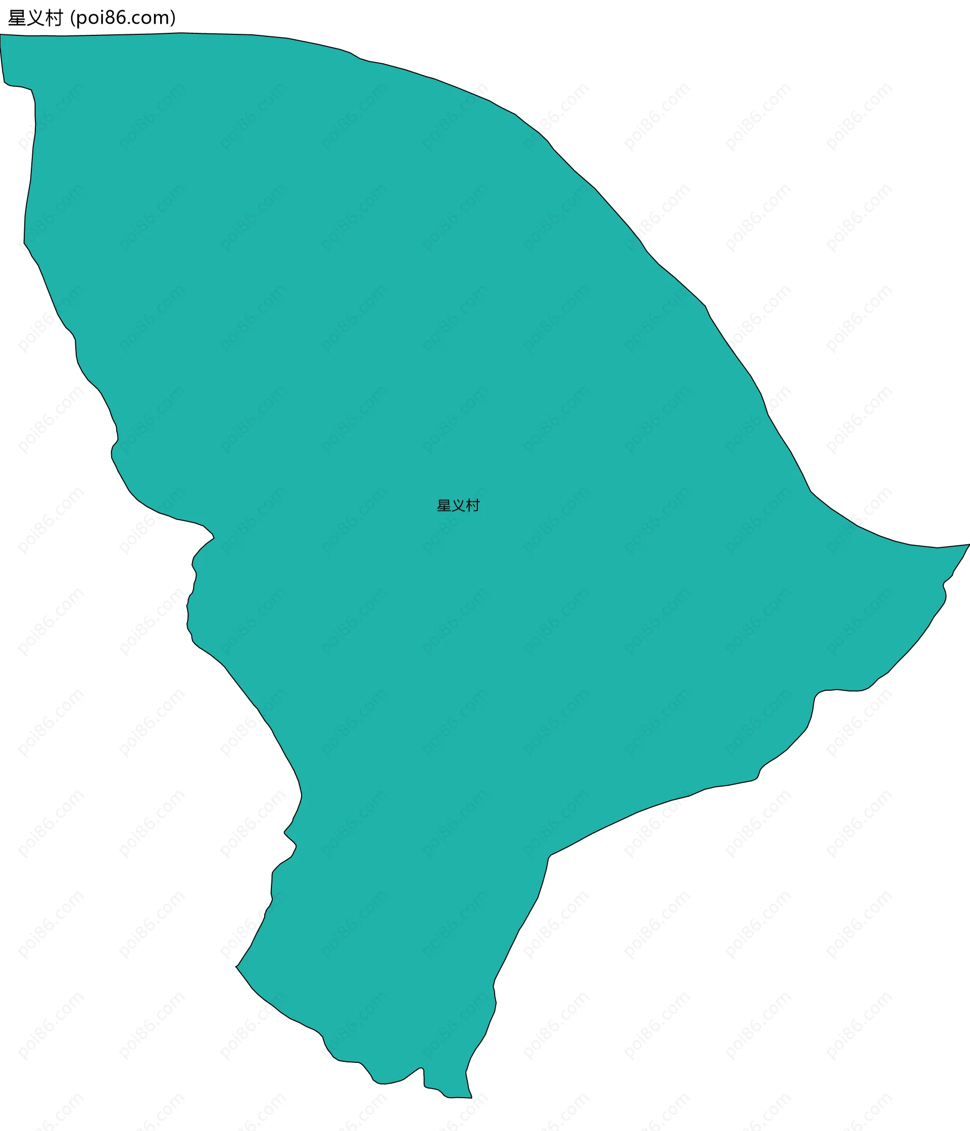 星义村边界地图
