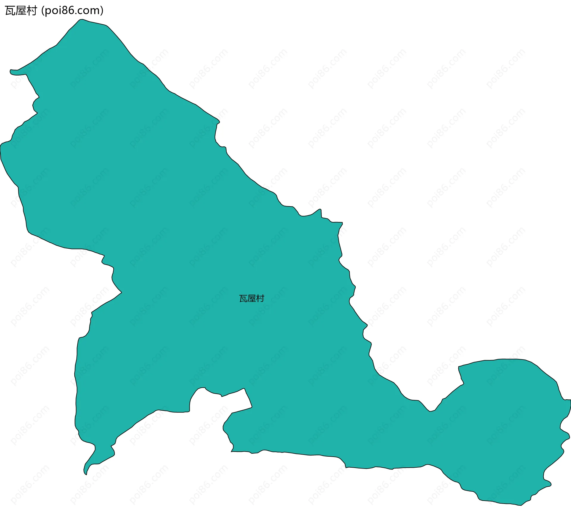 瓦屋村边界地图
