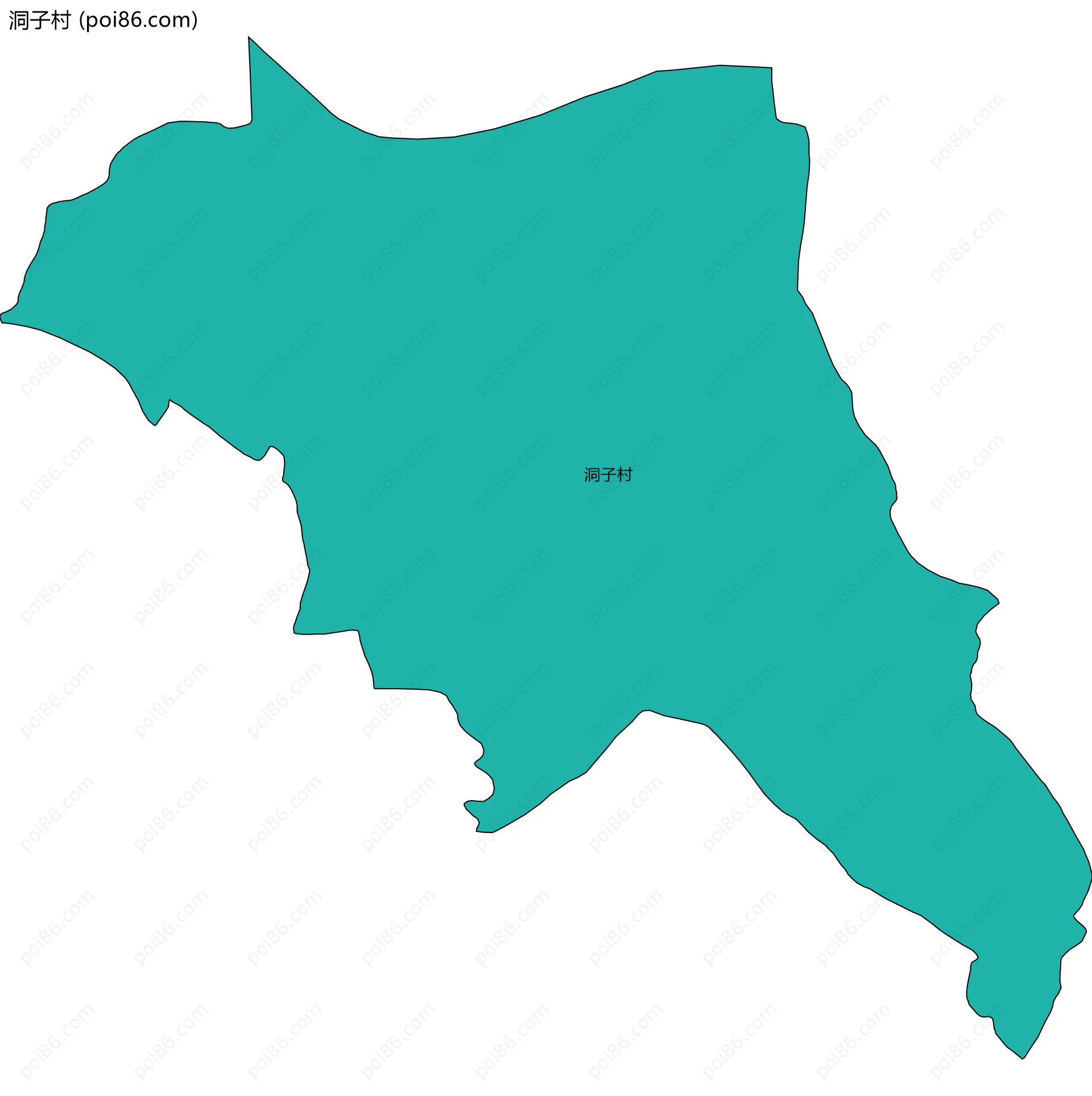 洞子村边界地图