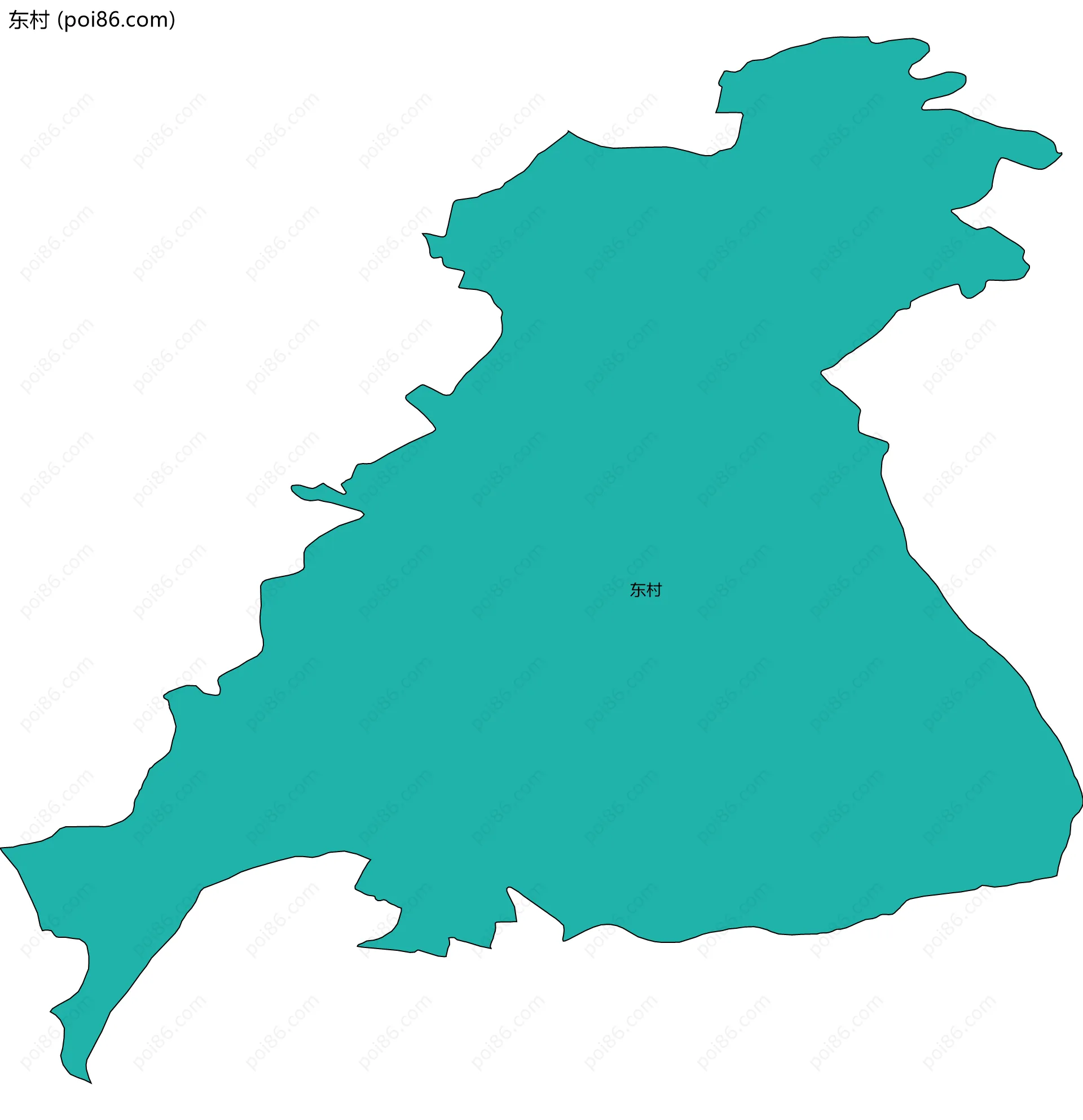 东村边界地图