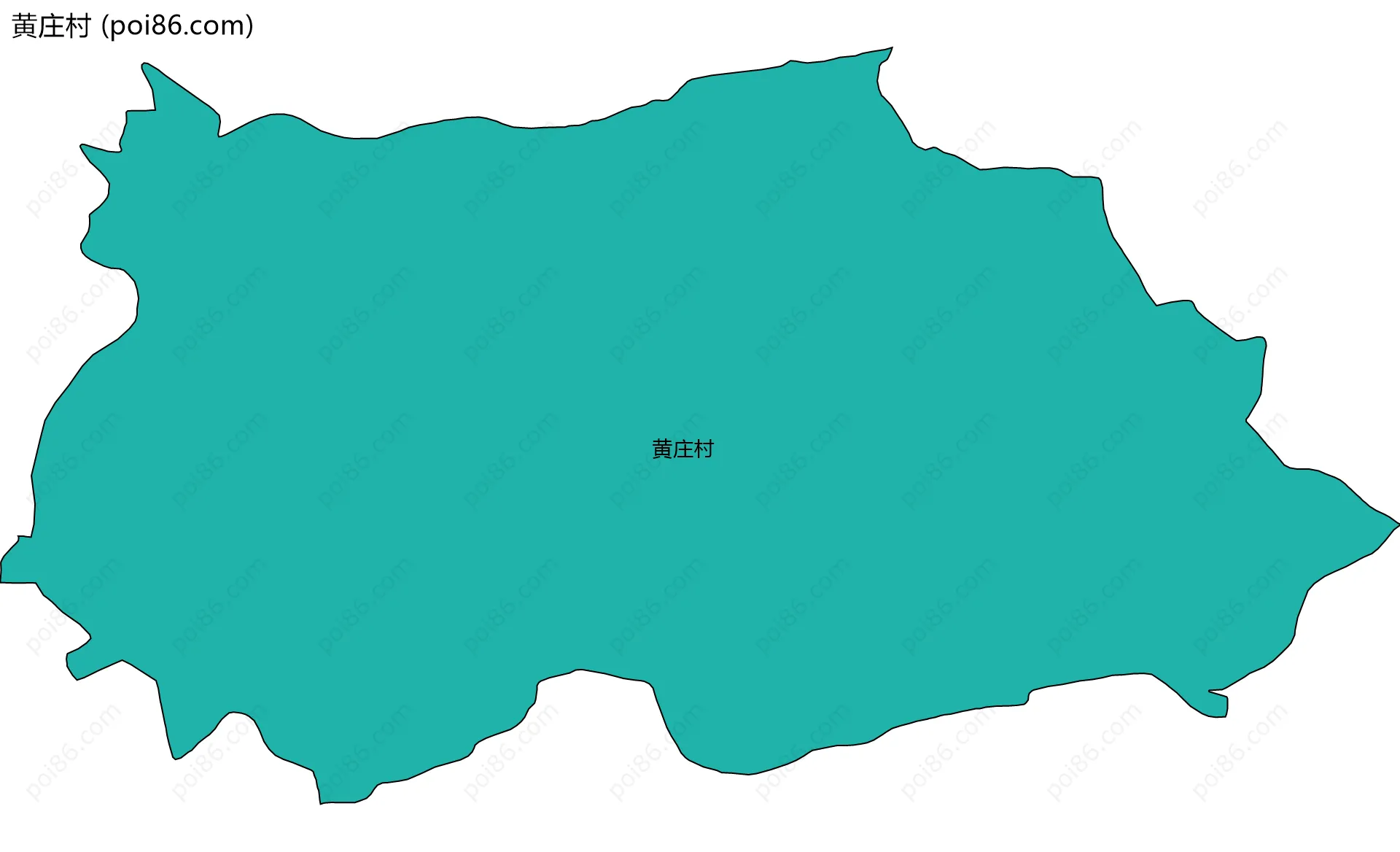 黄庄村边界地图