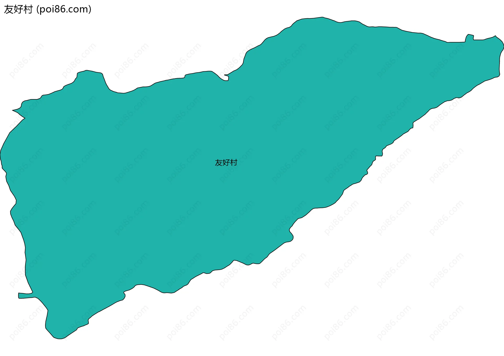 友好村边界地图