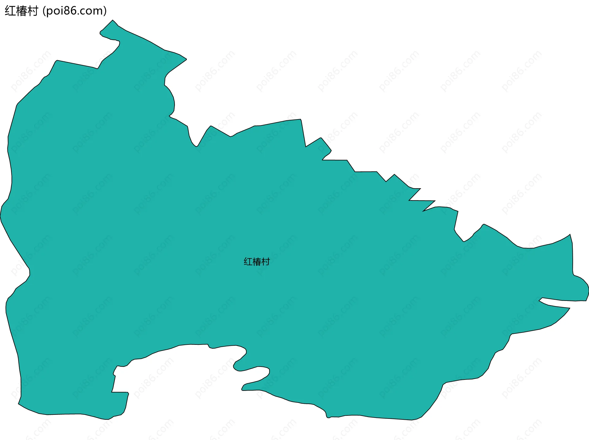 红椿村边界地图