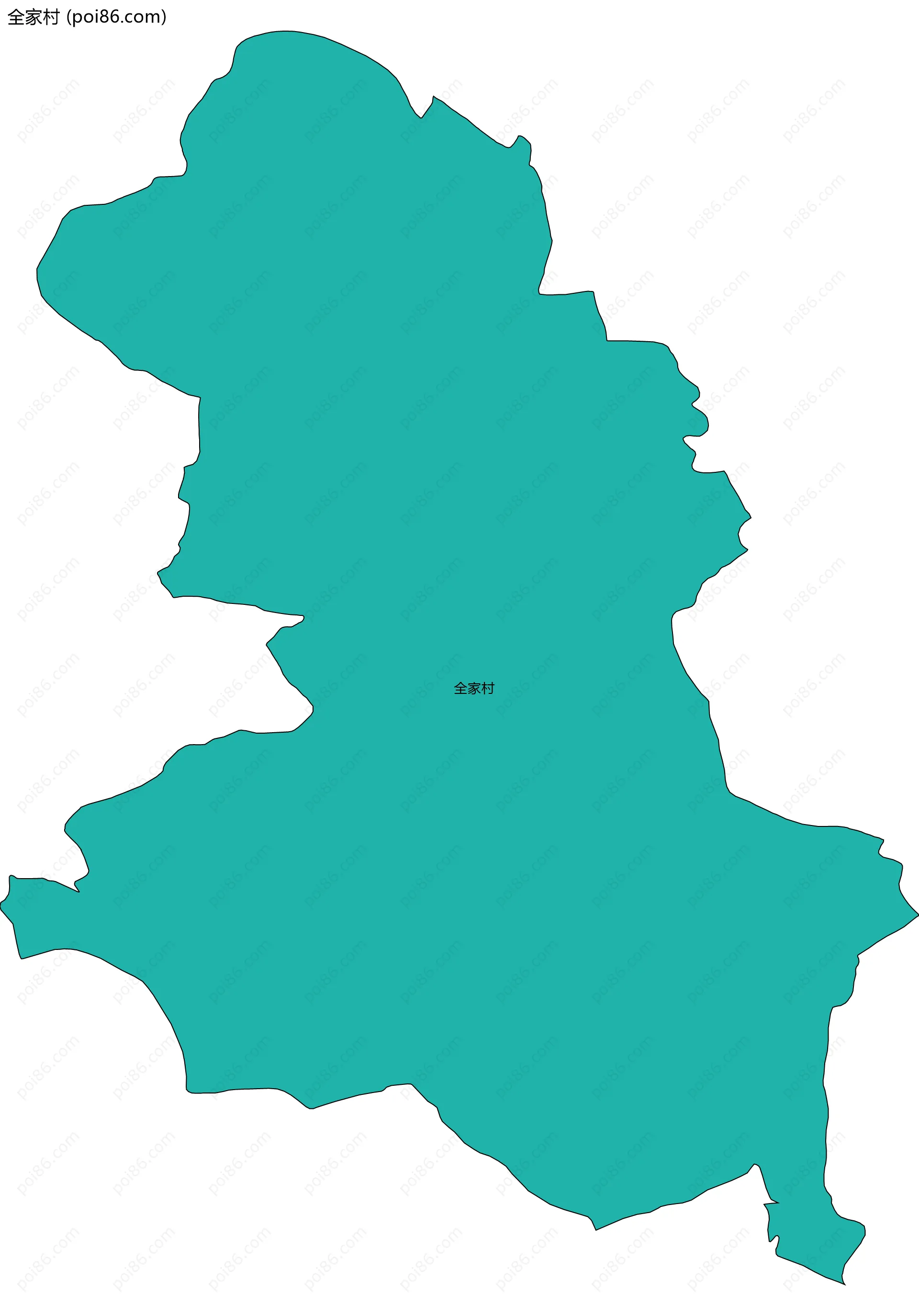全家村边界地图