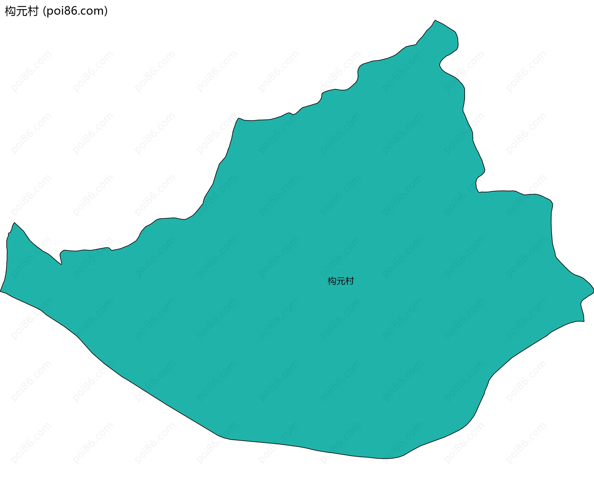 构元村边界地图